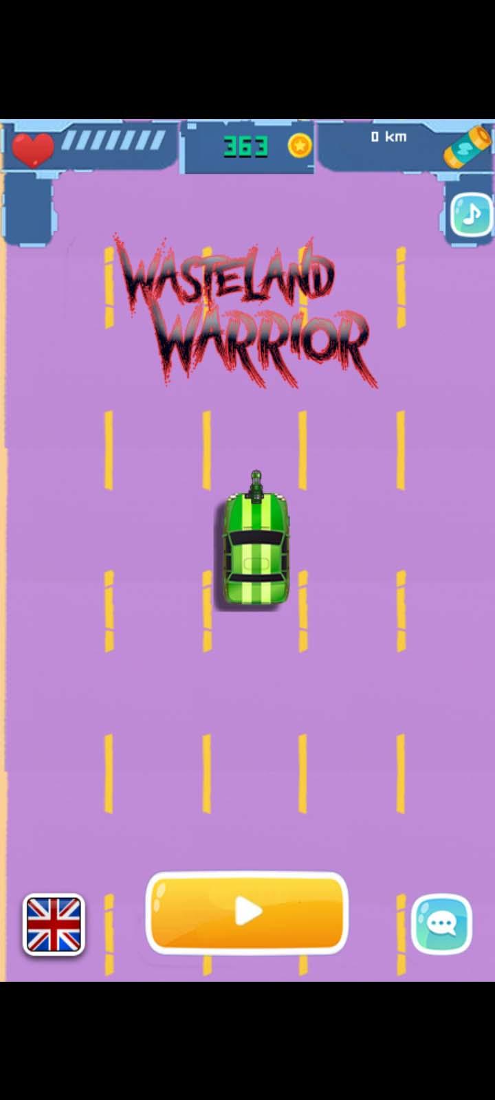 Wasteland Warrior ゲームのスクリーンショット