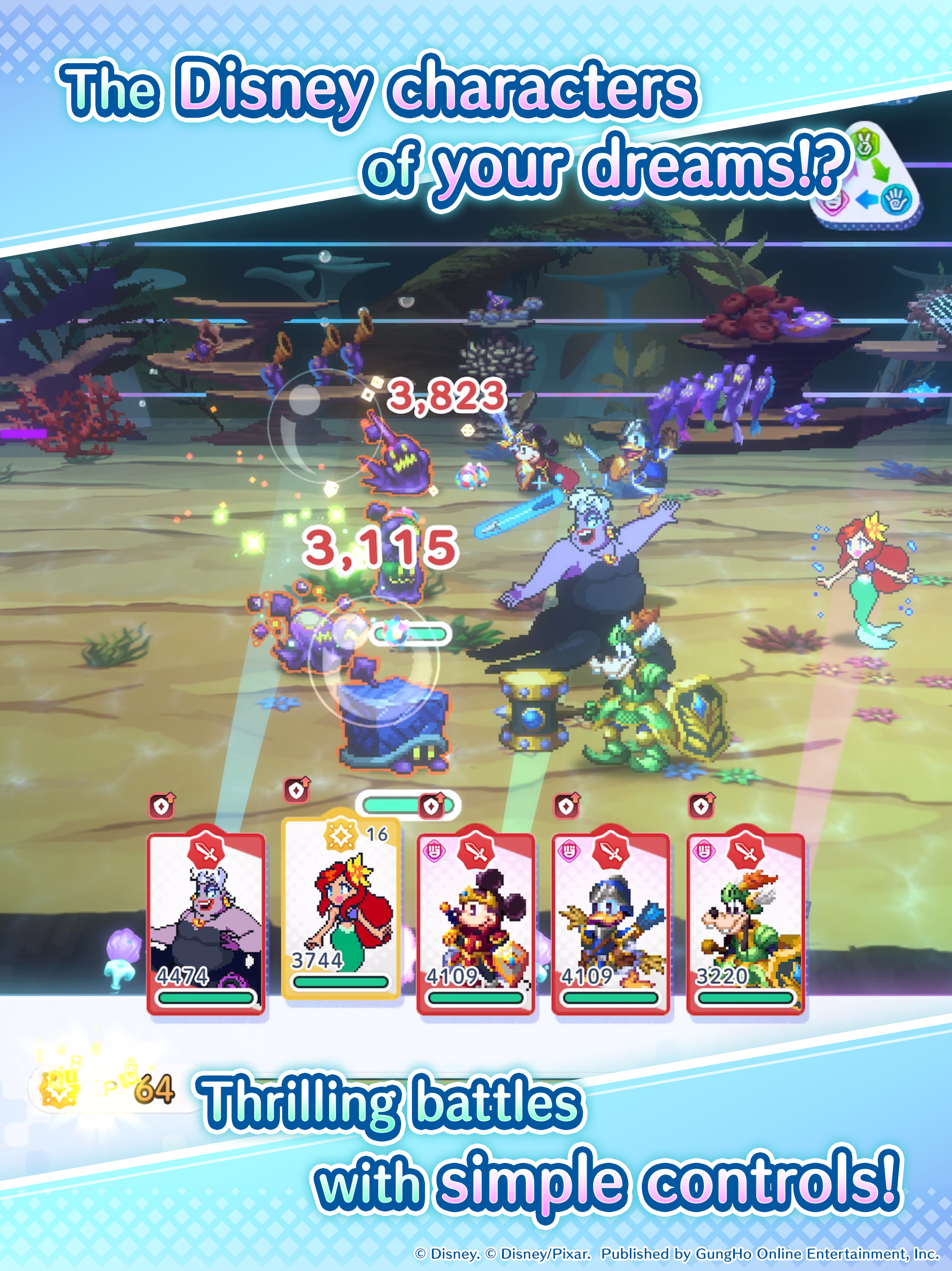 Disney Pixel RPG Game Screenshot