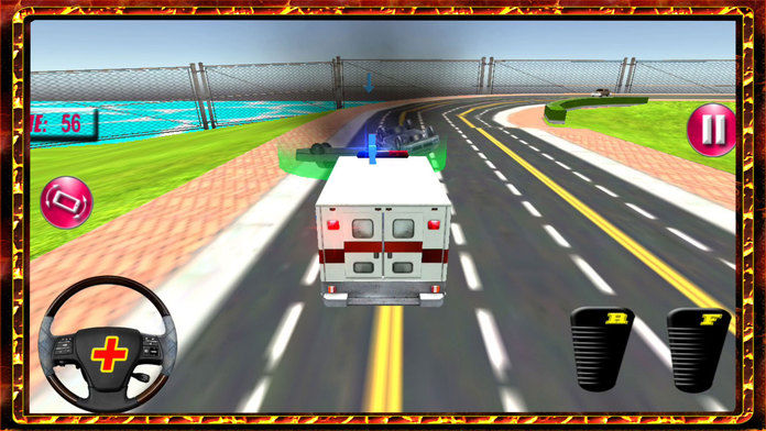Screenshot of Ambulance Rescue Car : City Traffic Drive - Pro