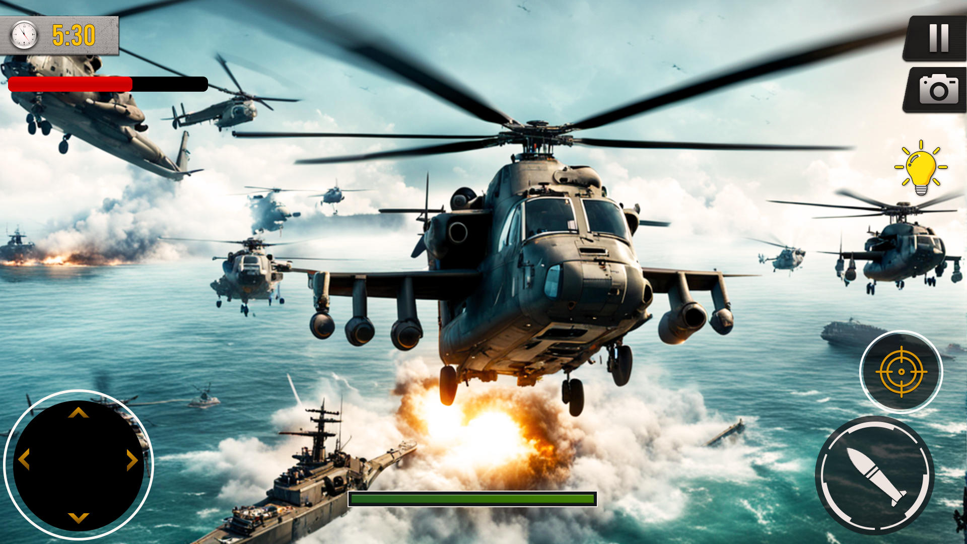 Gunship Battle Offline Game ภาพหน้าจอเกม