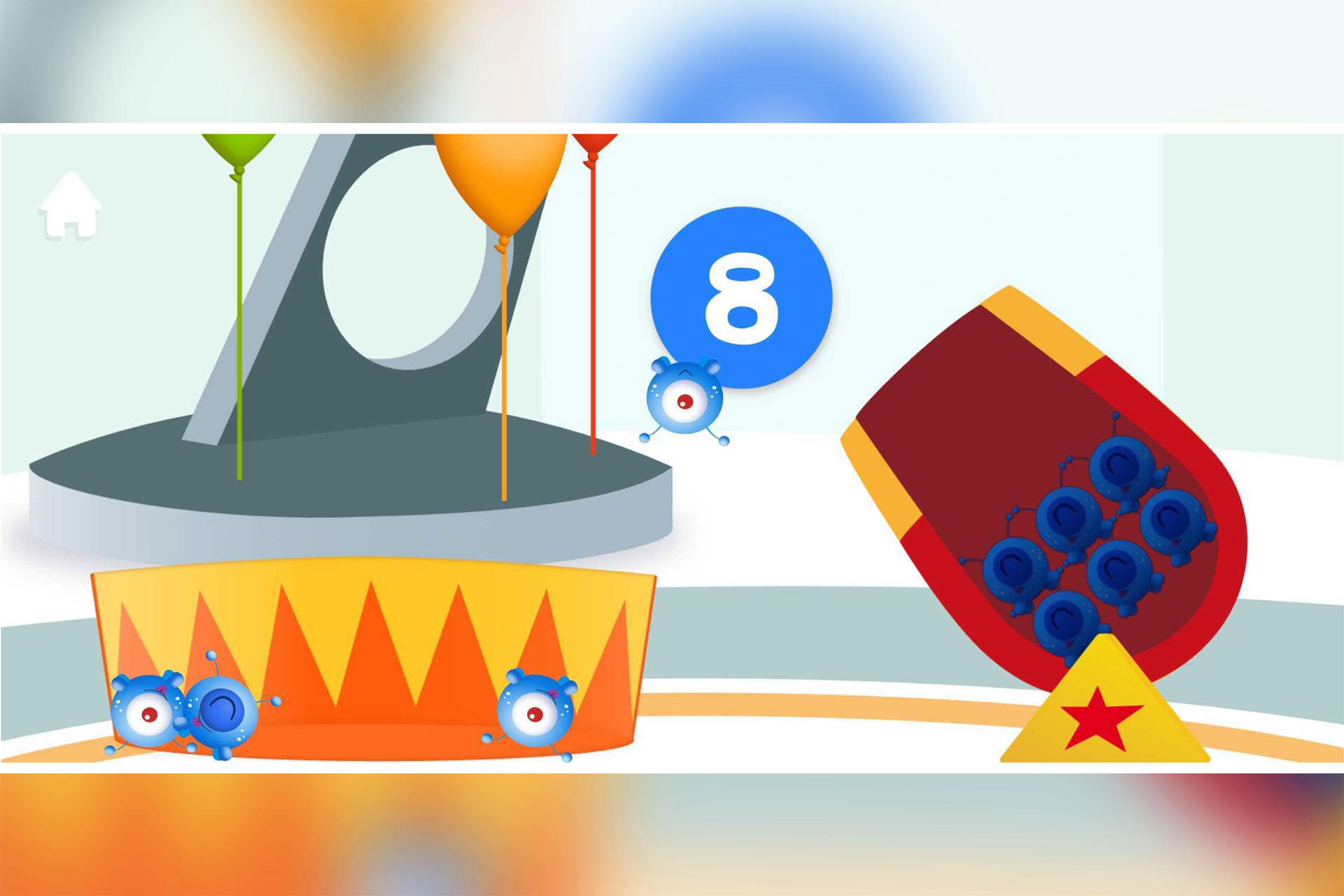 Pocoyo's Numbers game: 1, 2, 3 Game Screenshot
