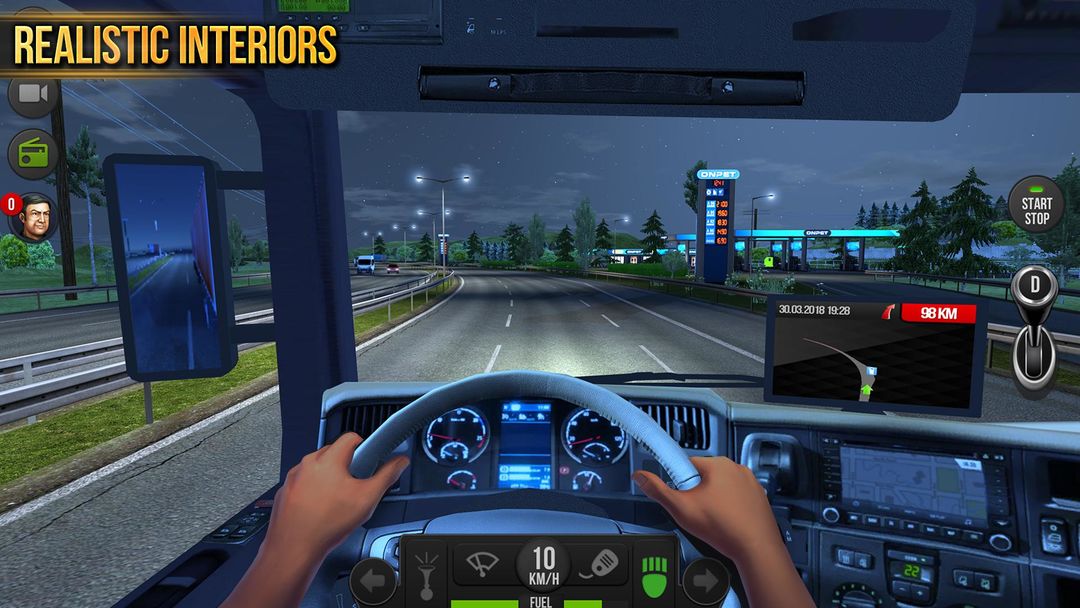 트럭 시뮬레이터 :유럽 게임 스크린 샷