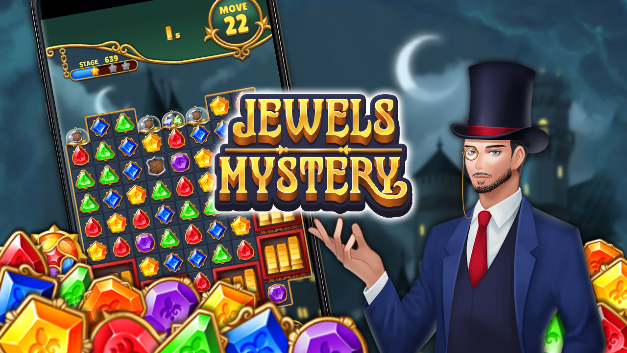 Screenshot 1 of Jewels Mystery: Ghép 3 câu đố 1.5.5