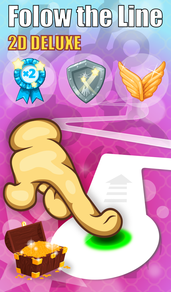 Follow the Line 2D Deluxe Game Screenshot