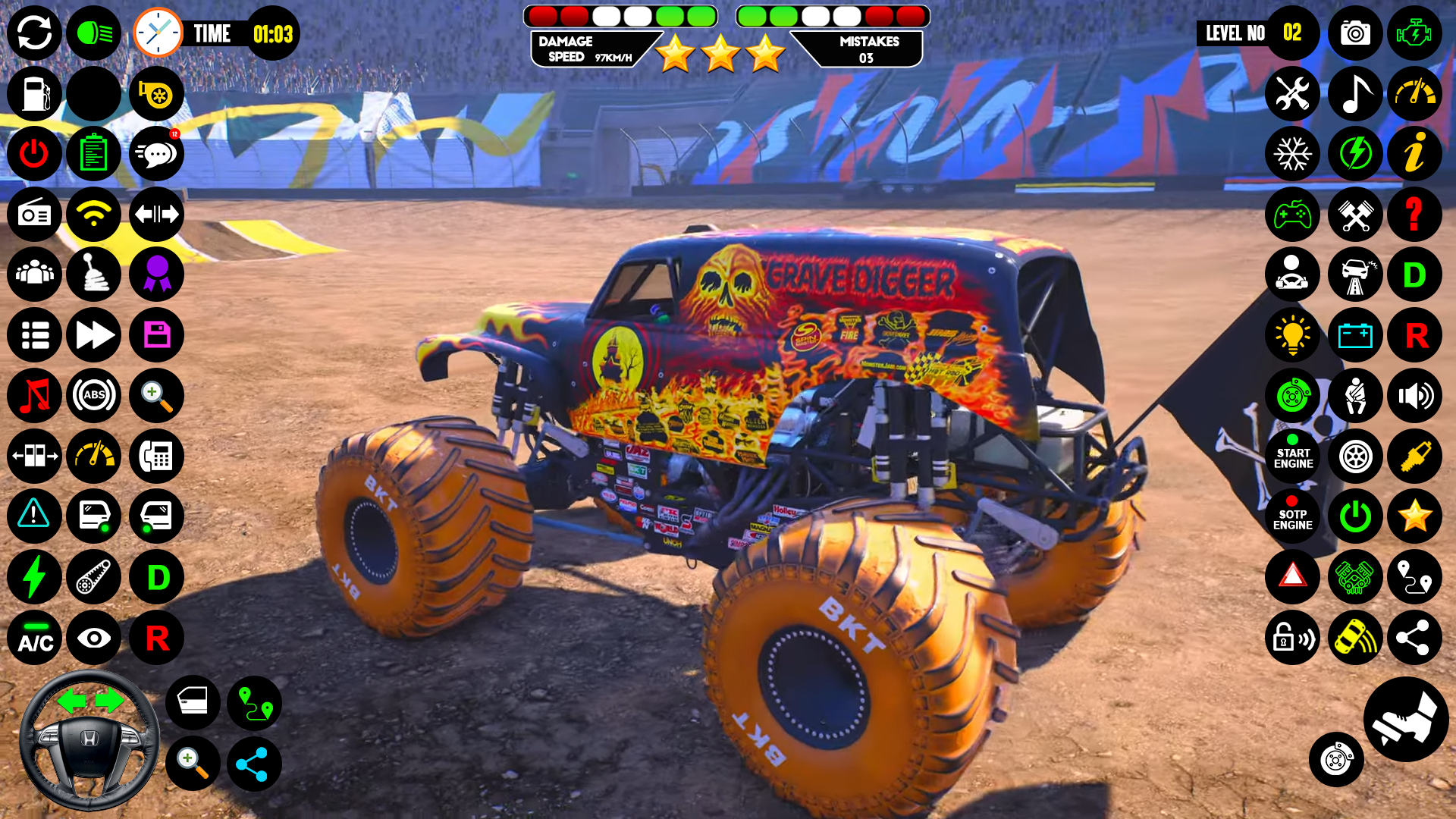 Extreme Monster Truck Driving ภาพหน้าจอเกม