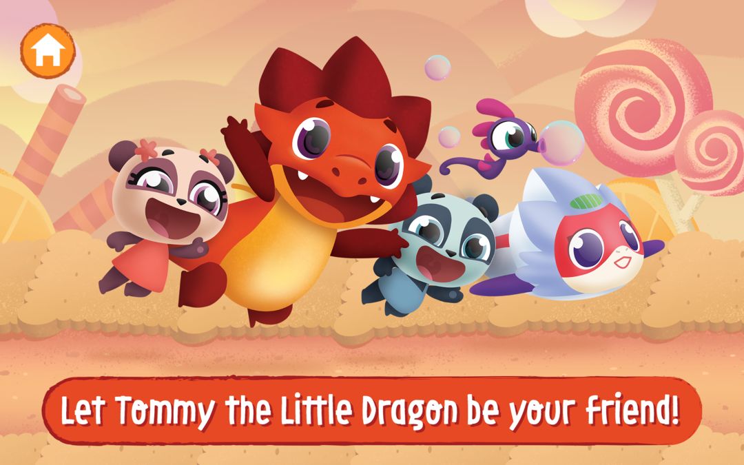 Tommy The Dragon Magic Worlds: Kids Dinosaur Games 게임 스크린 샷