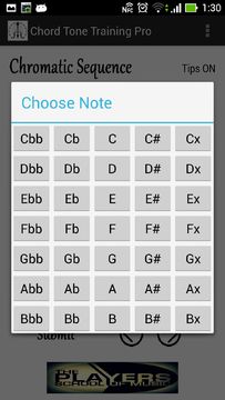 Chord Tone Training Pro 遊戲截圖