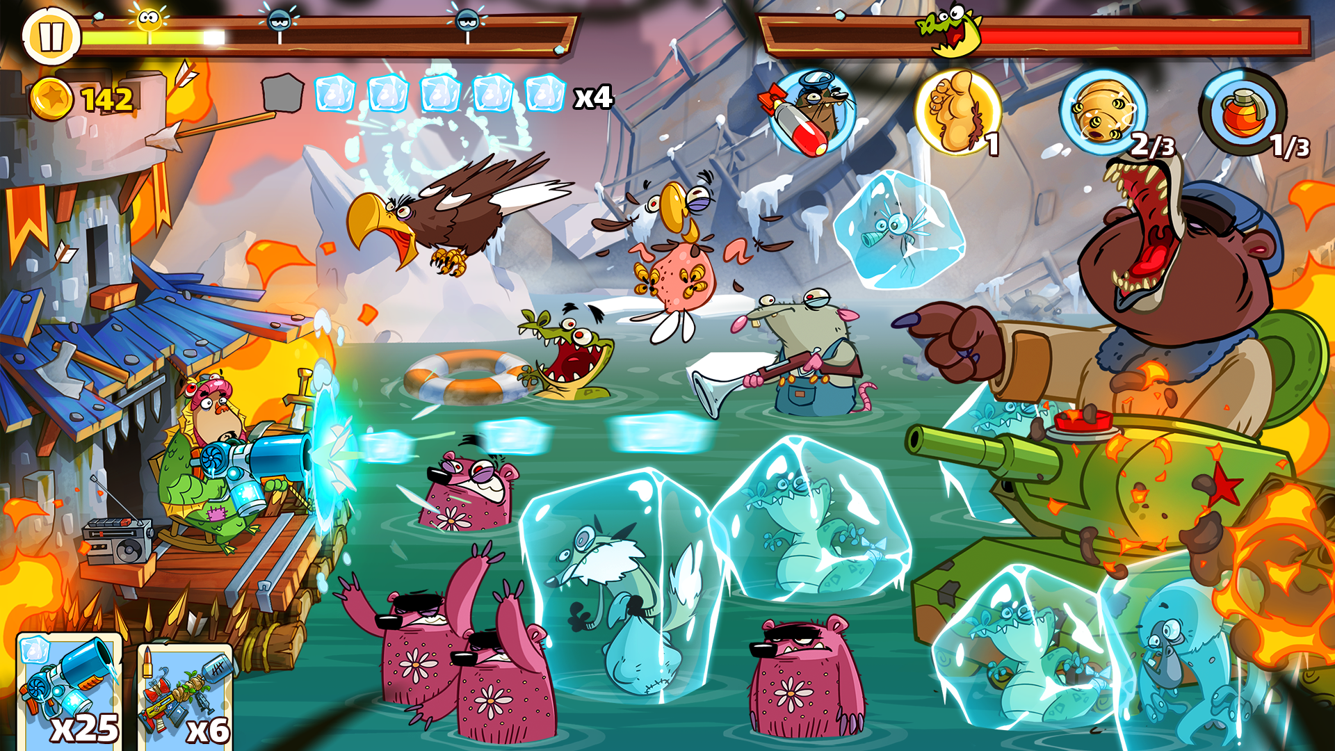Swamp Attack 2 Game Screenshot
