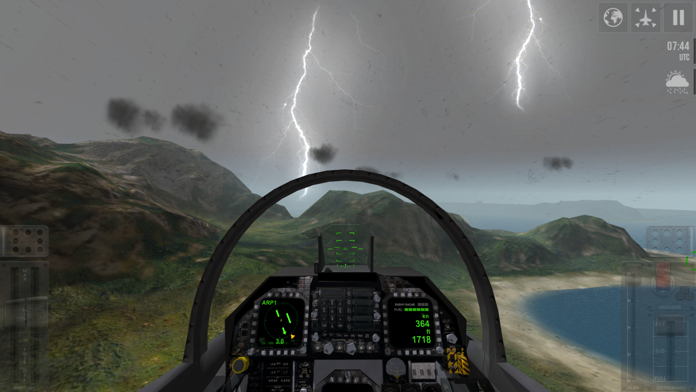 Скриншот игры F18 Carrier Landing
