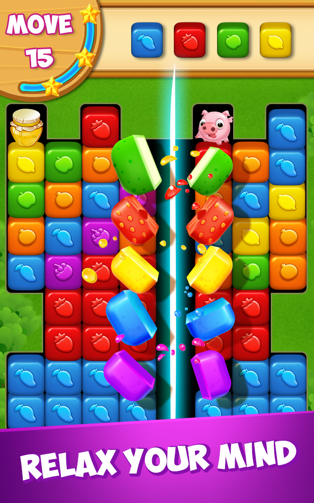 Sweet Fruit Cube Game Screenshot
