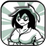 Icon of trollface girl unlucky