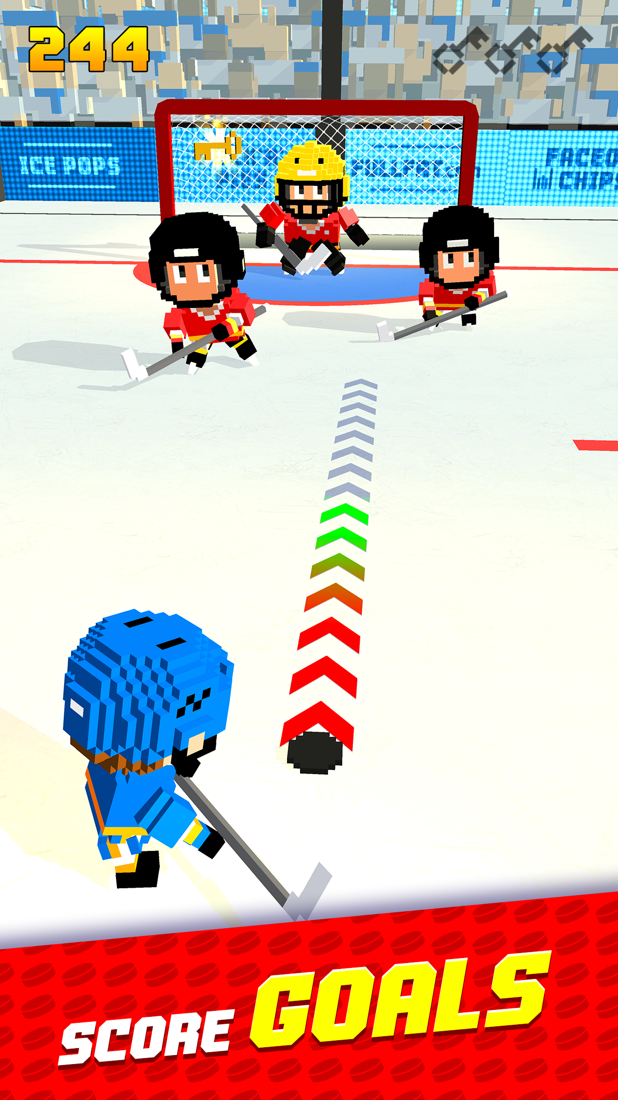 Blocky Hockey Game Screenshot