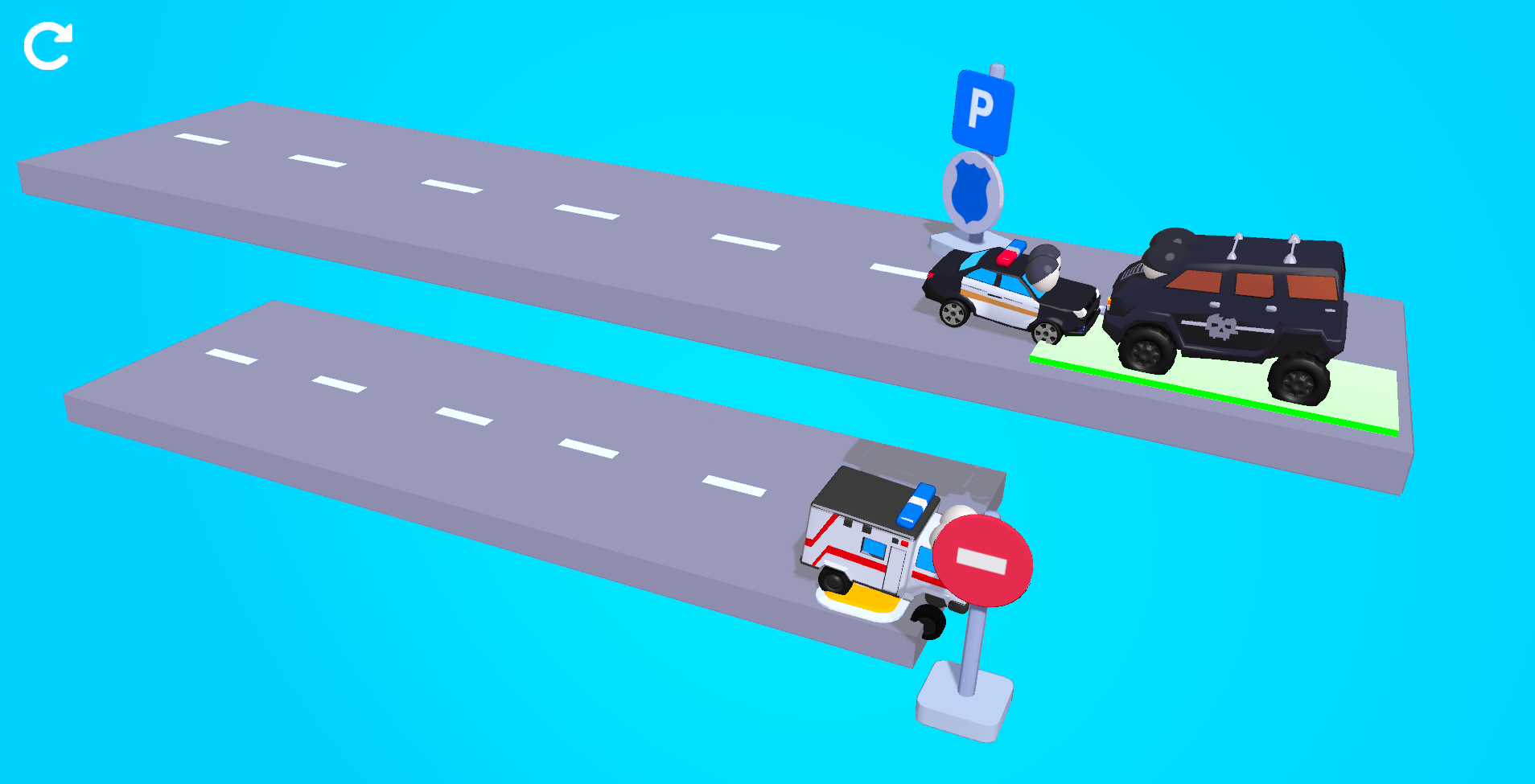 Vehicles 3D Game Screenshot