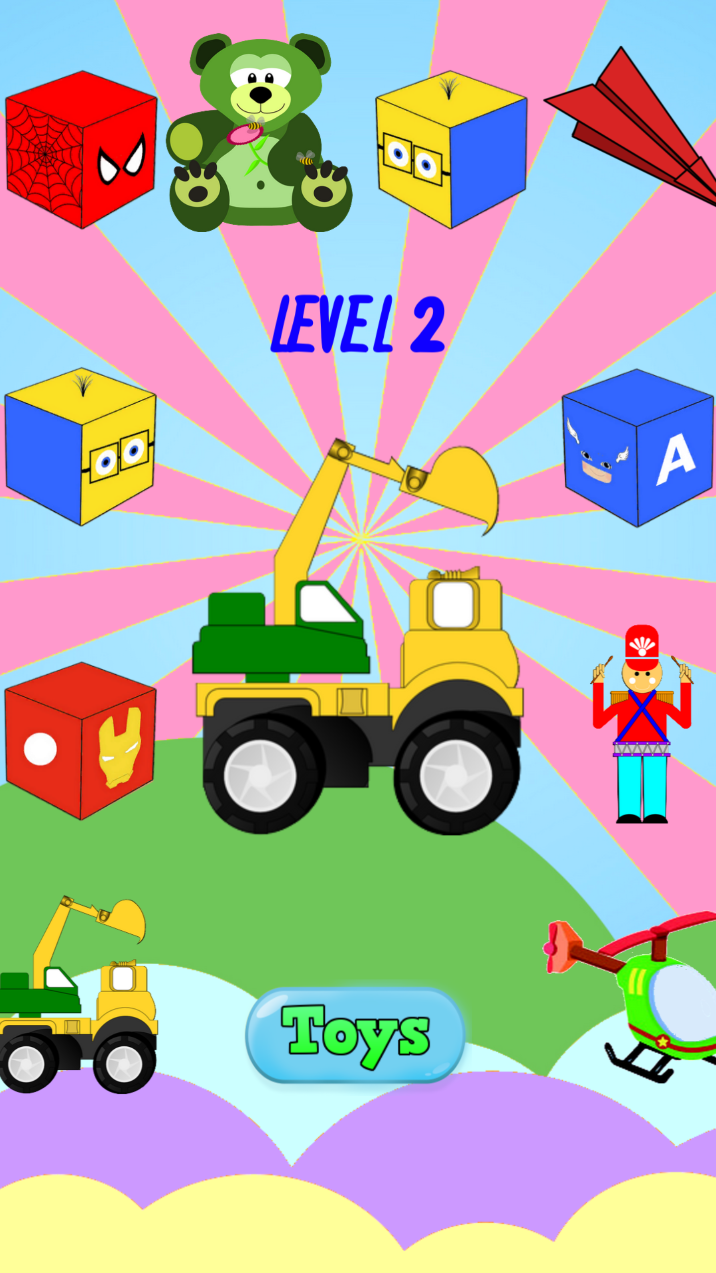 Surprise Cube Eggs Heroes Game Screenshot