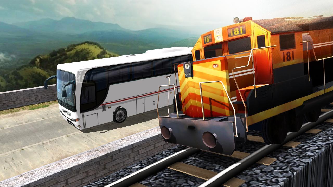 Screenshot of Train Vs Bus Racing