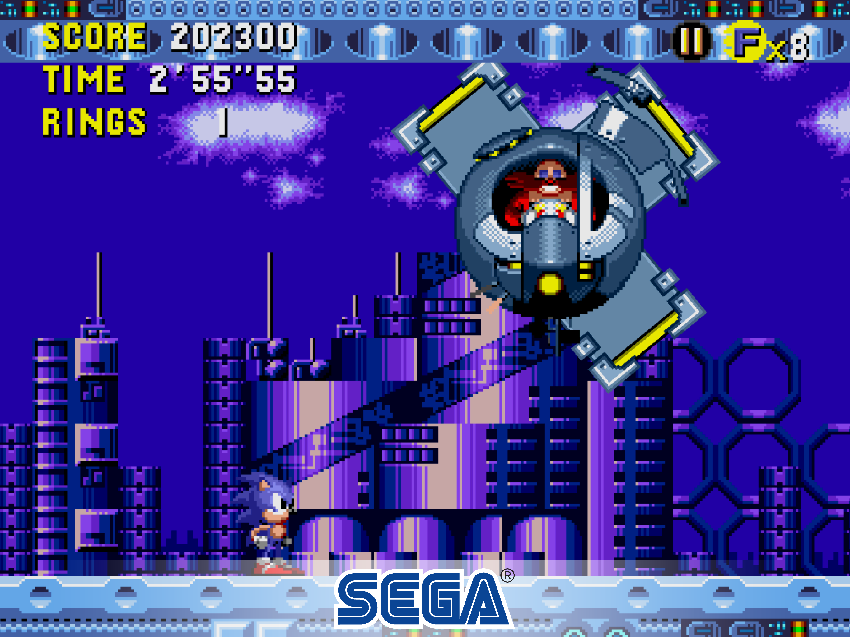 Sonic CD Classic Game Screenshot