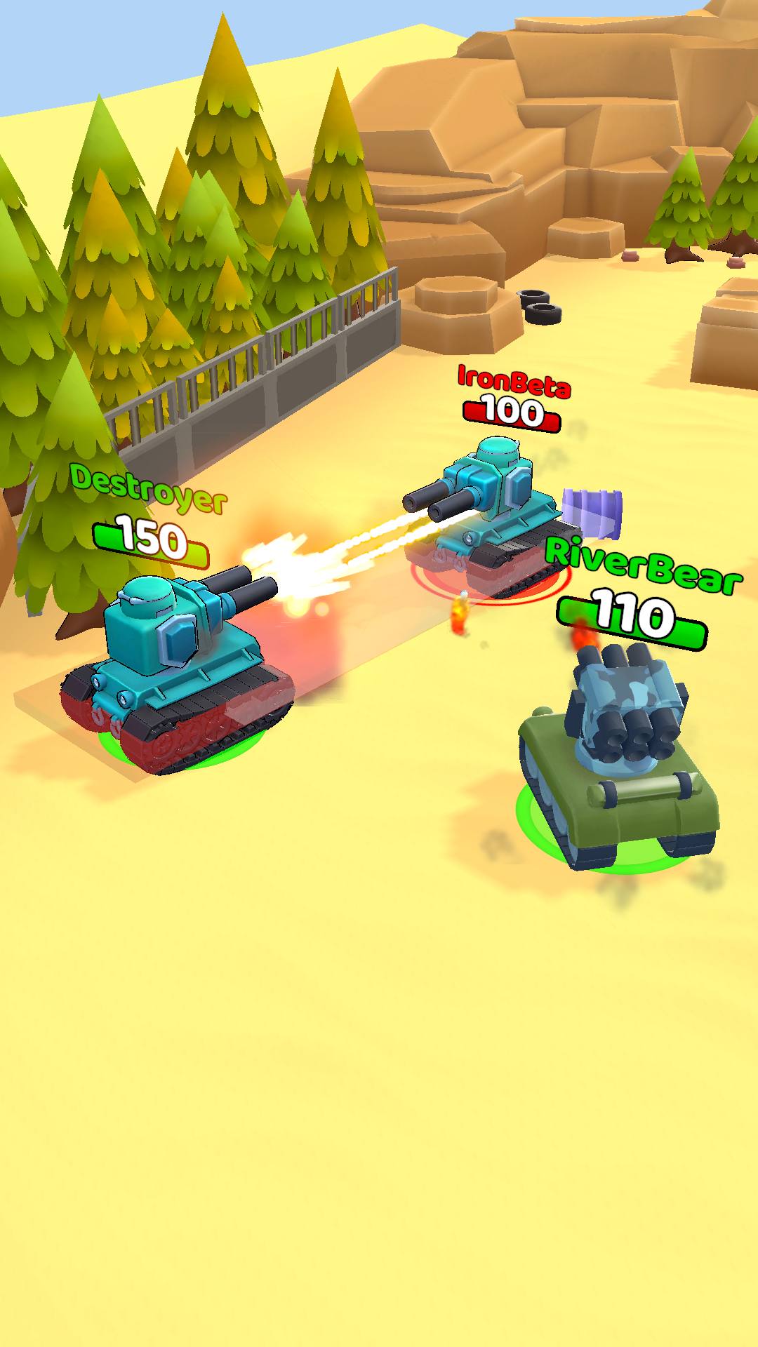 Battle Tanks: Iron Blitz Game Screenshot