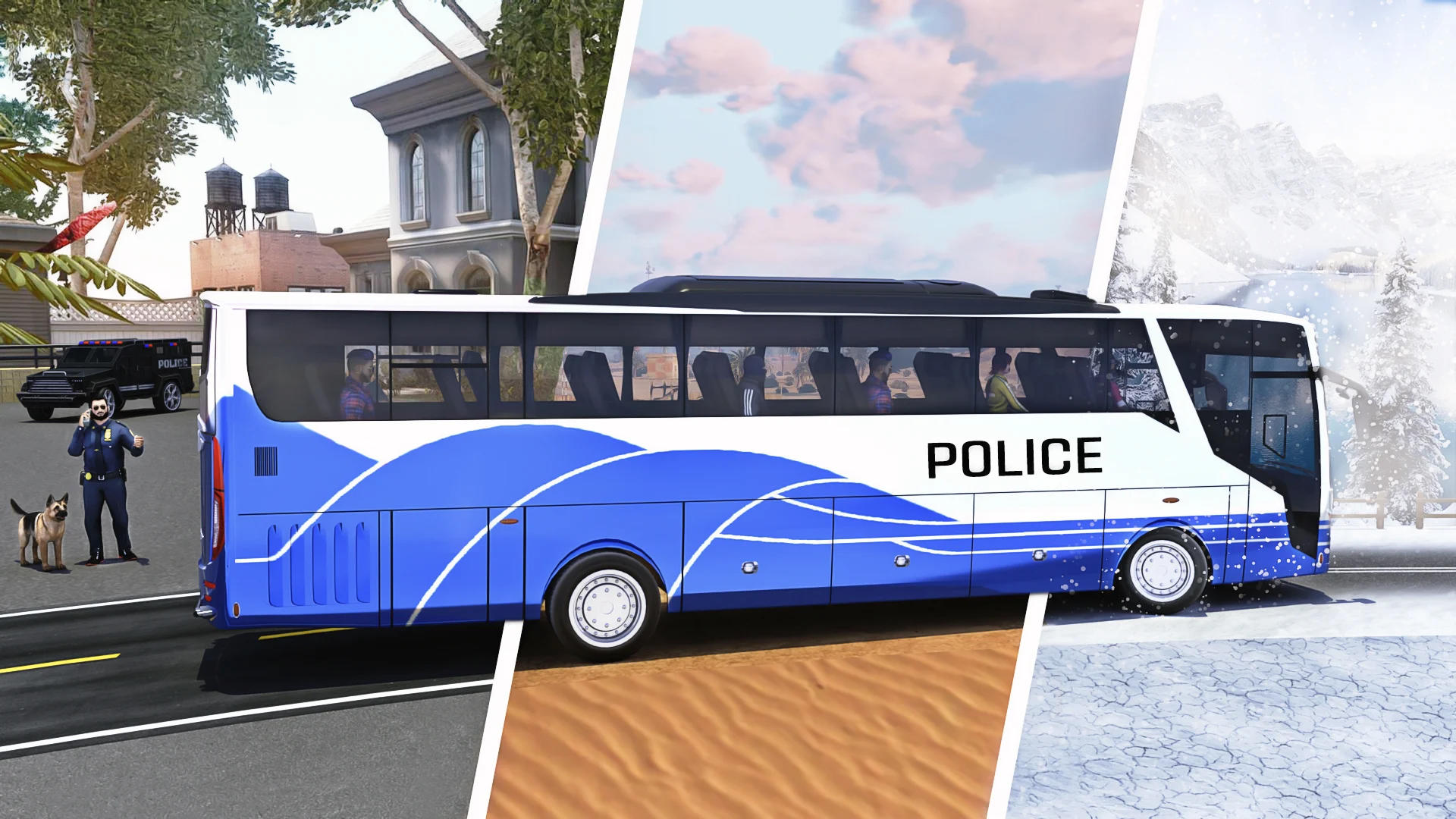 Cuplikan Layar Game Police Bus Game Police Game