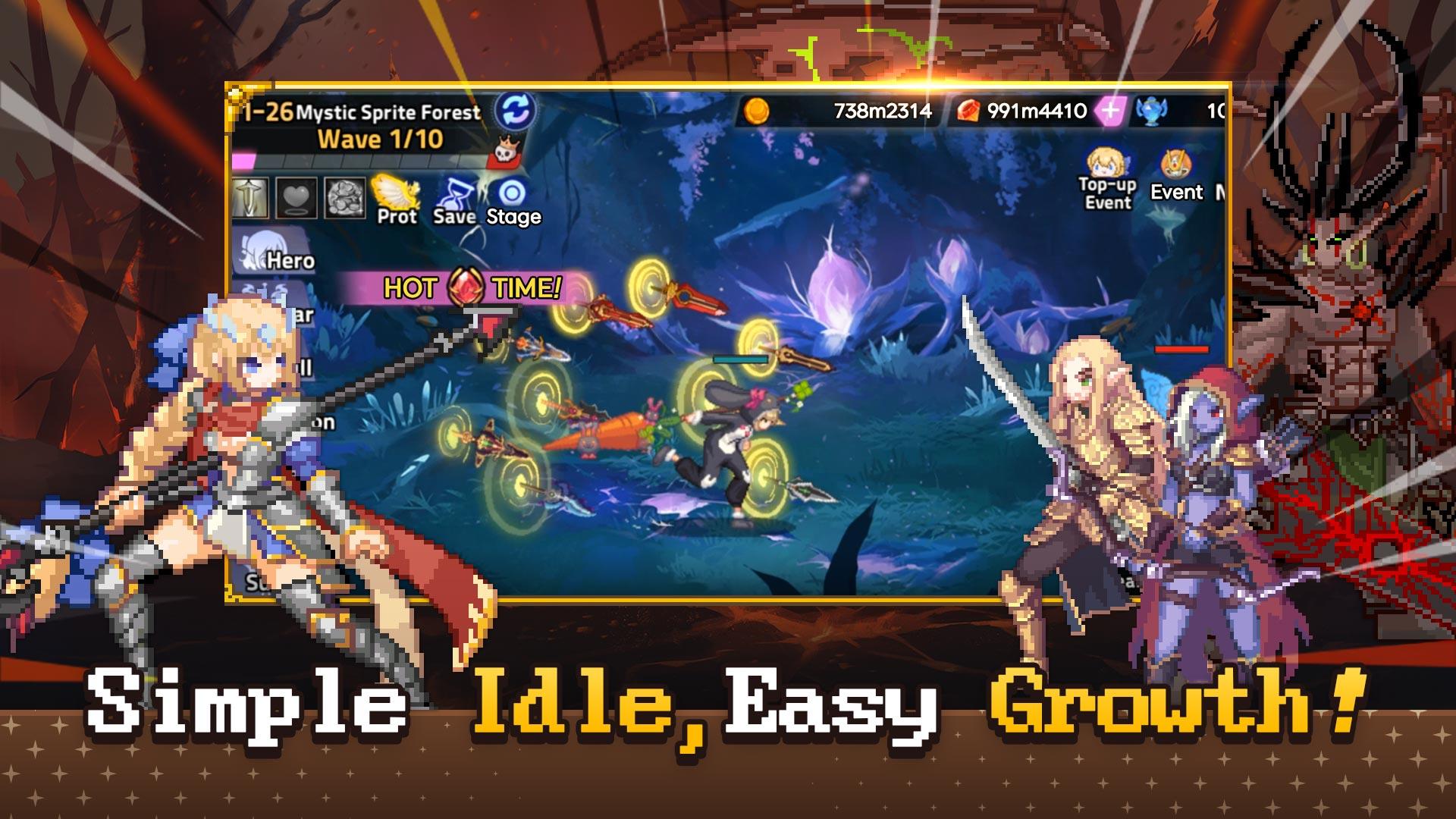 Screenshot of Magic Spear Idle RPG