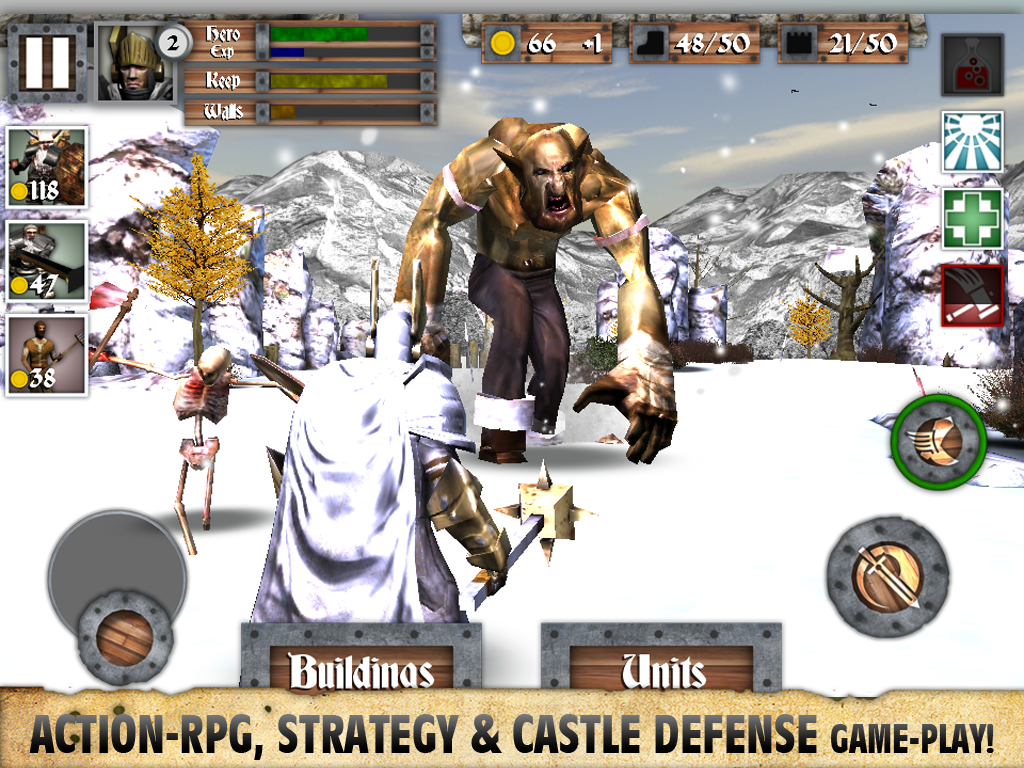 Heroes and Castles Game Screenshot