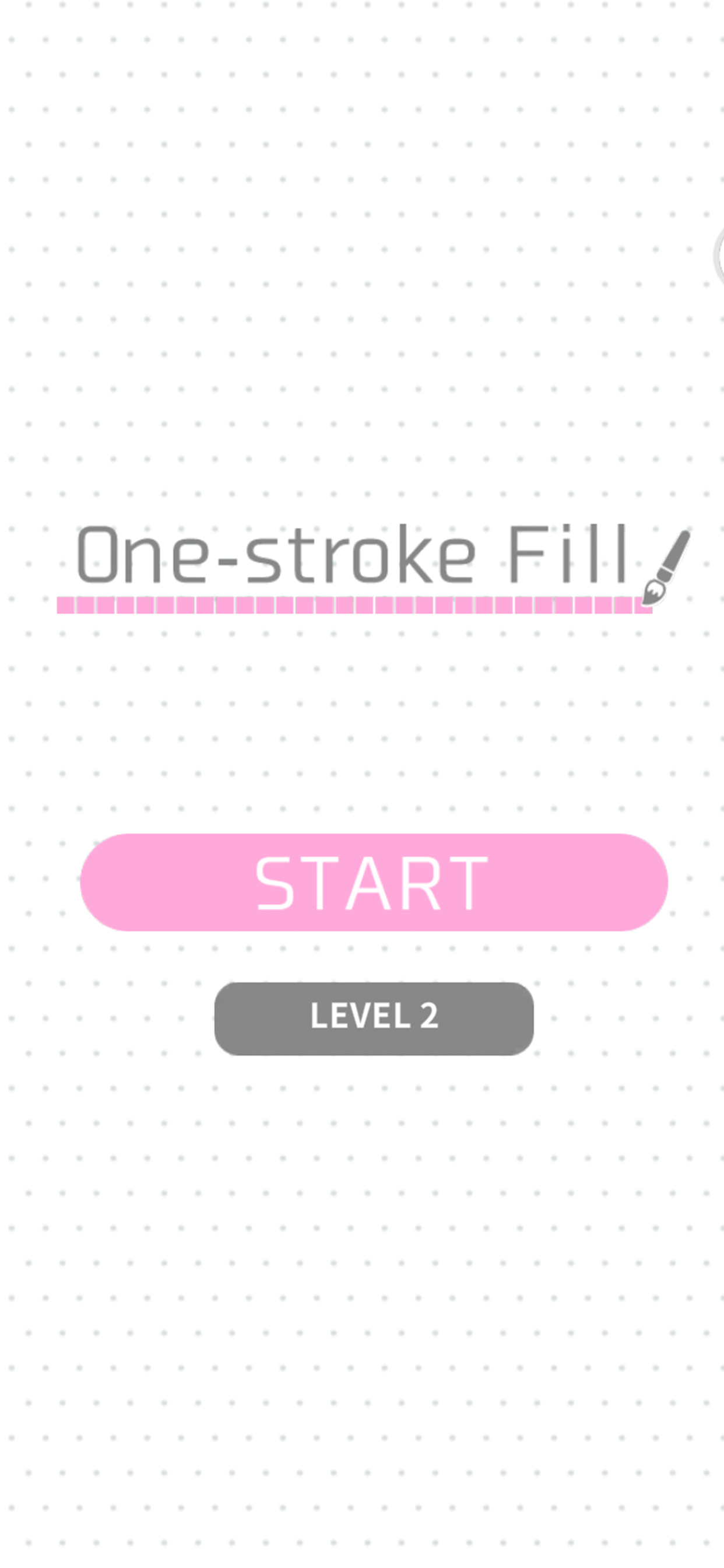 one-stroke Fill Game Screenshot