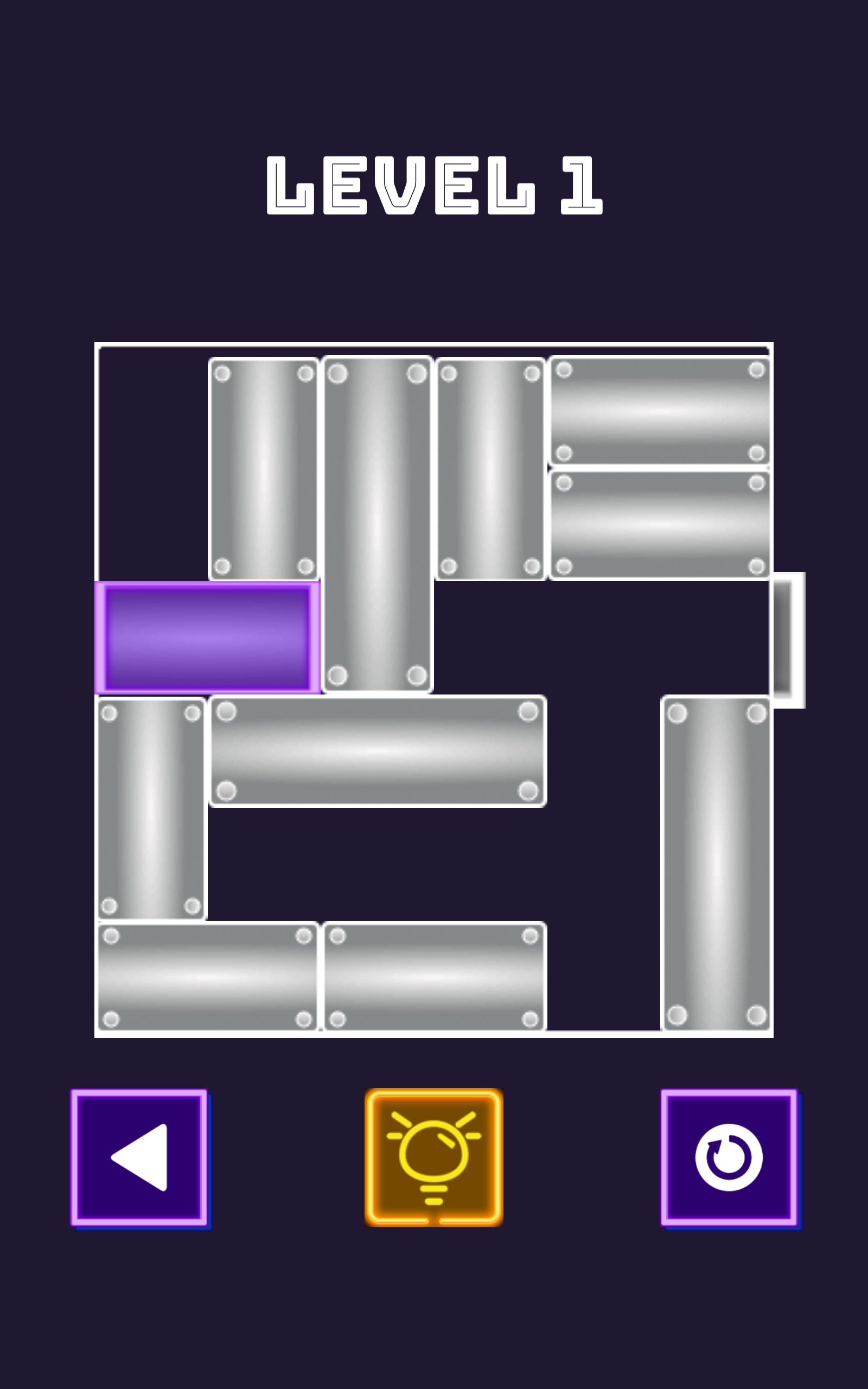 Unblock Neon | Unblock Slide Out Puzzle Game Screenshot