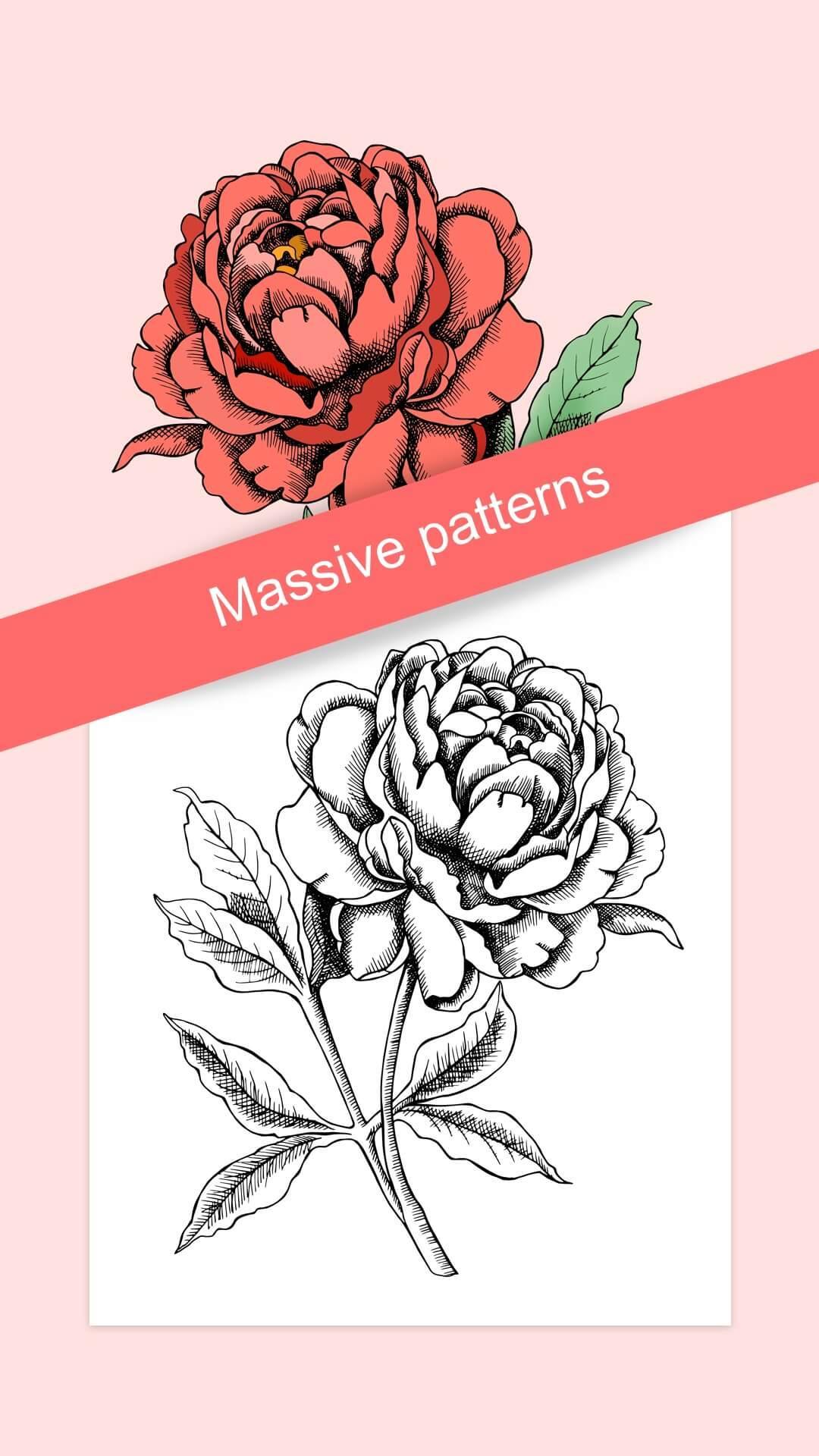 Flowers Coloring Books Game Screenshot