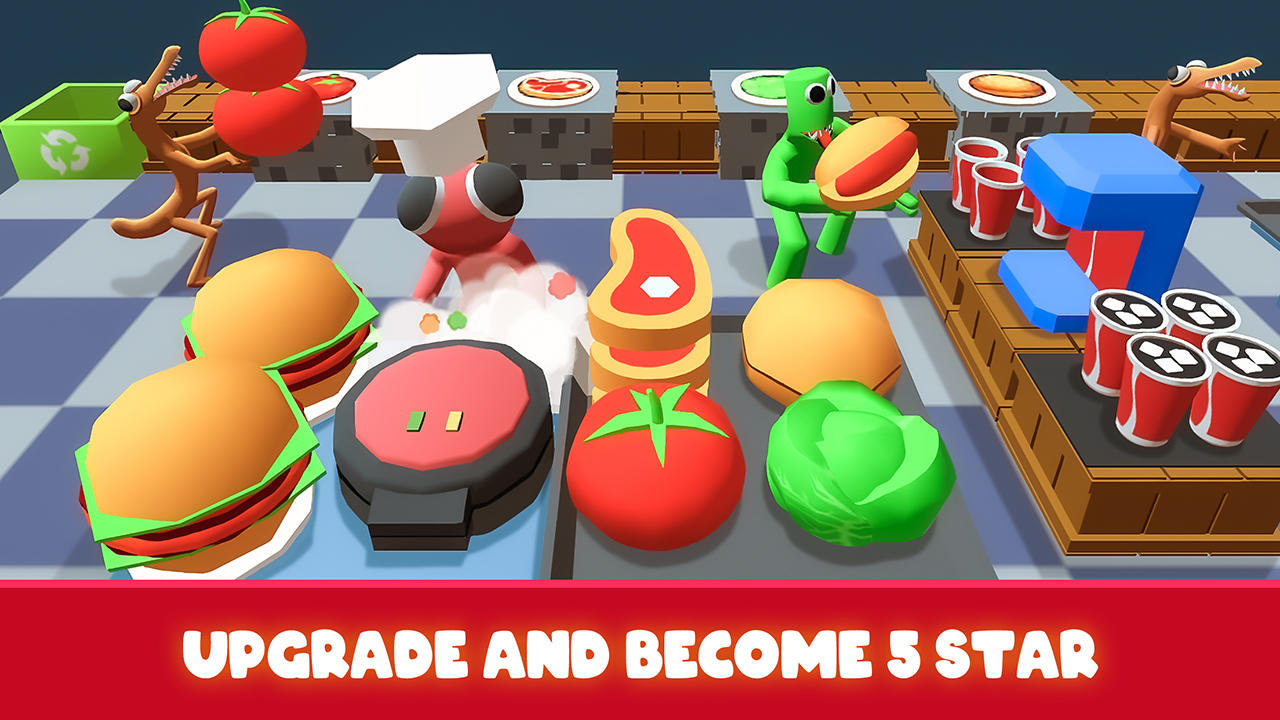 Screenshot of Rainbow Restaurant Cook Tycoon