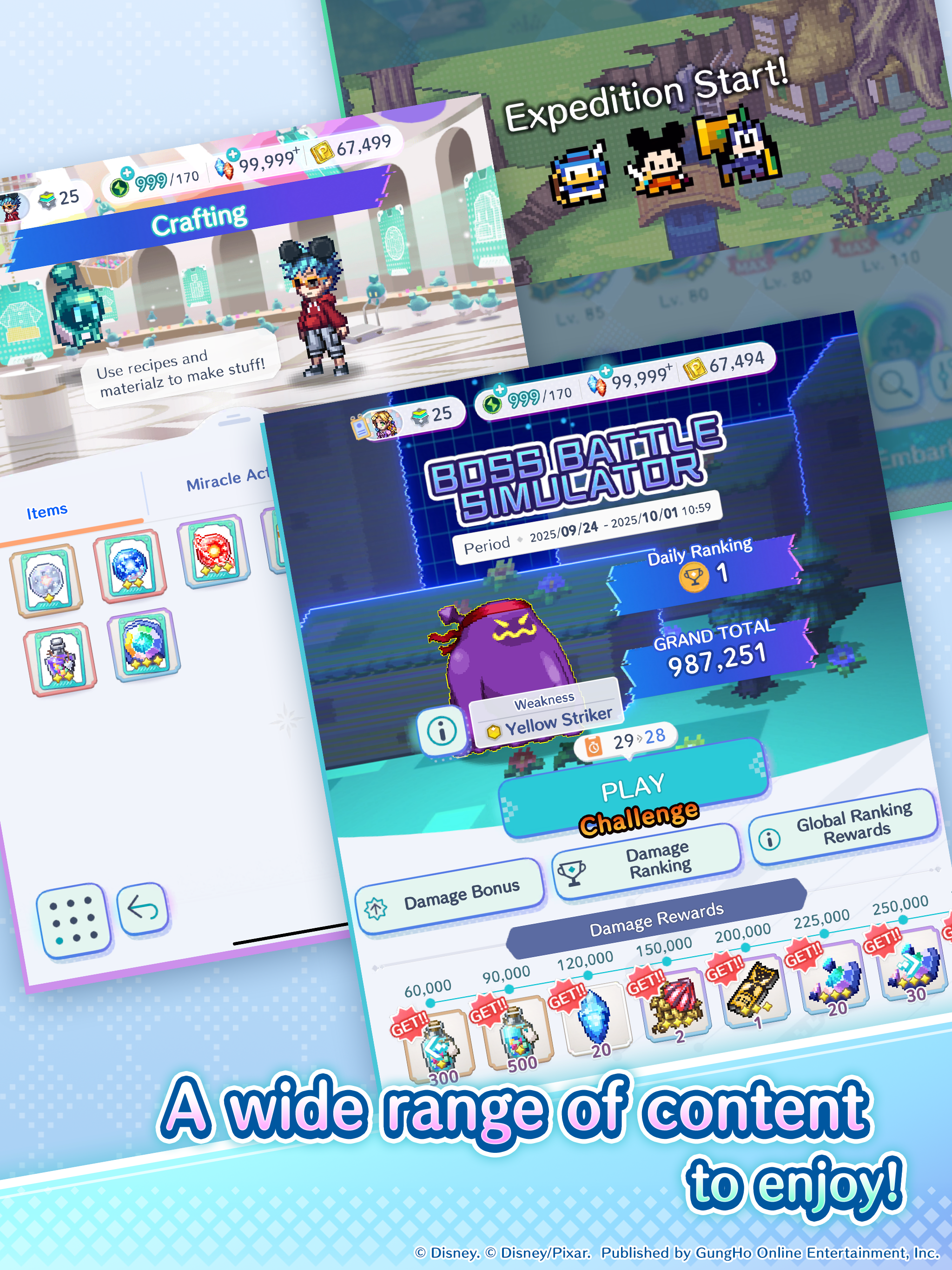 Disney Pixel RPG Game Screenshot