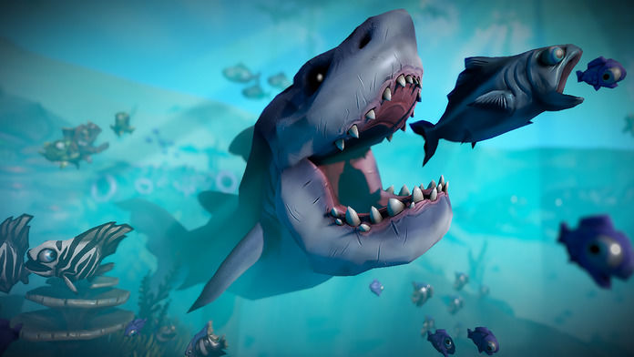Screenshot of GIANT OCEAN MONSTER - FEED AND GROW FISH