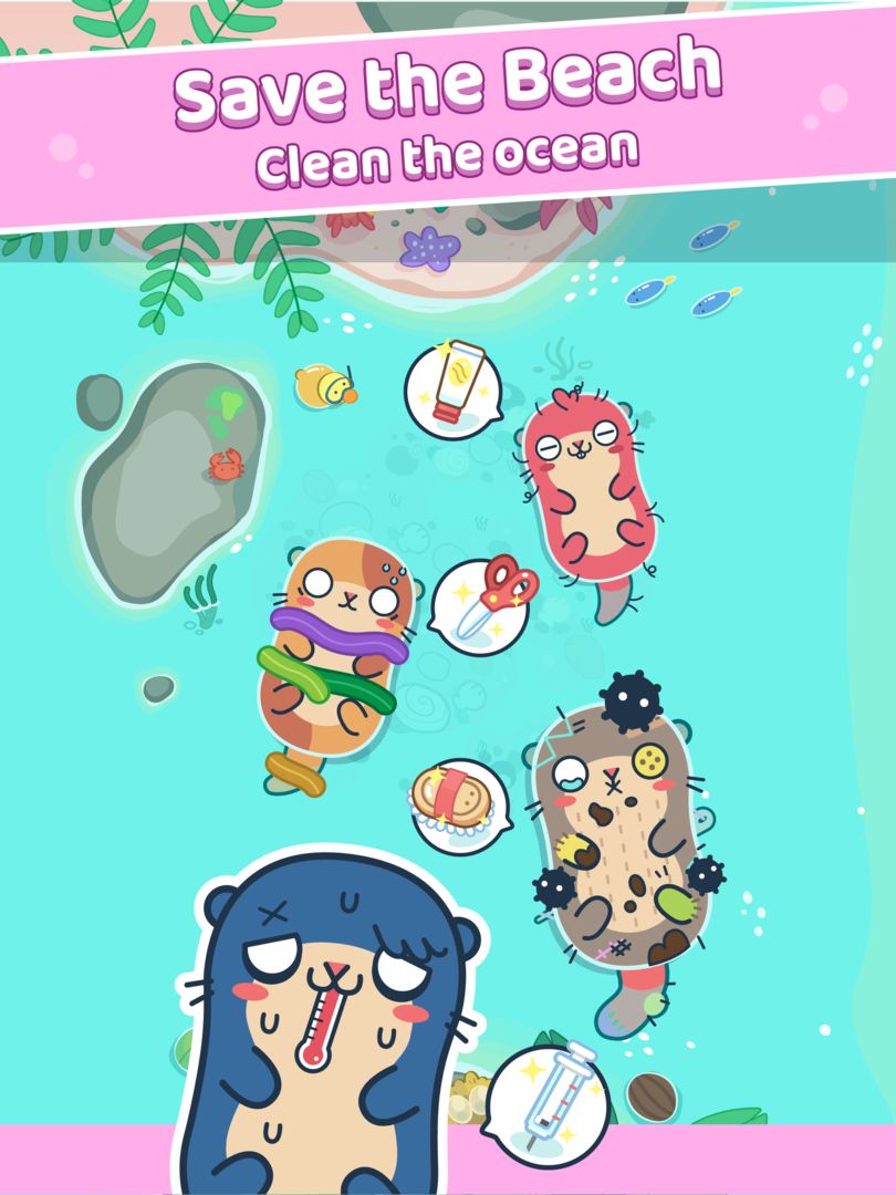Otter Ocean - Treasure hunt screenshot game