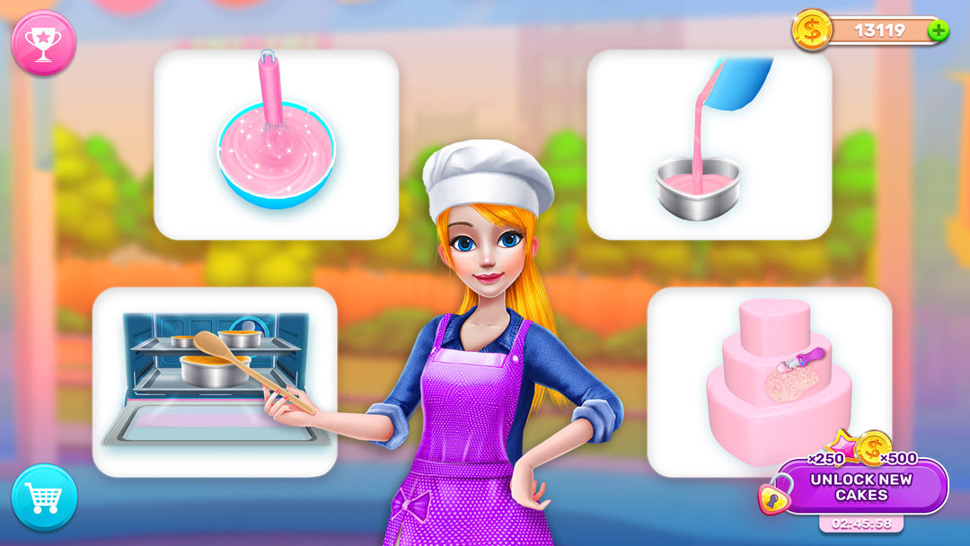My Bakery Empire: Bake a Cake ภาพหน้าจอเกม