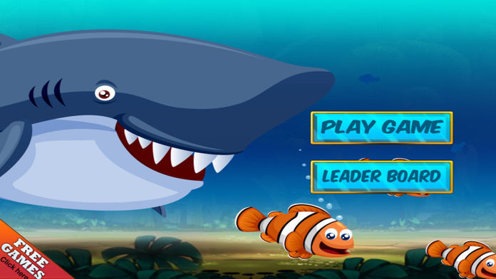 惊人的鲨鱼逃生 - 可爱的尼莫冒险游戏遊戲截圖