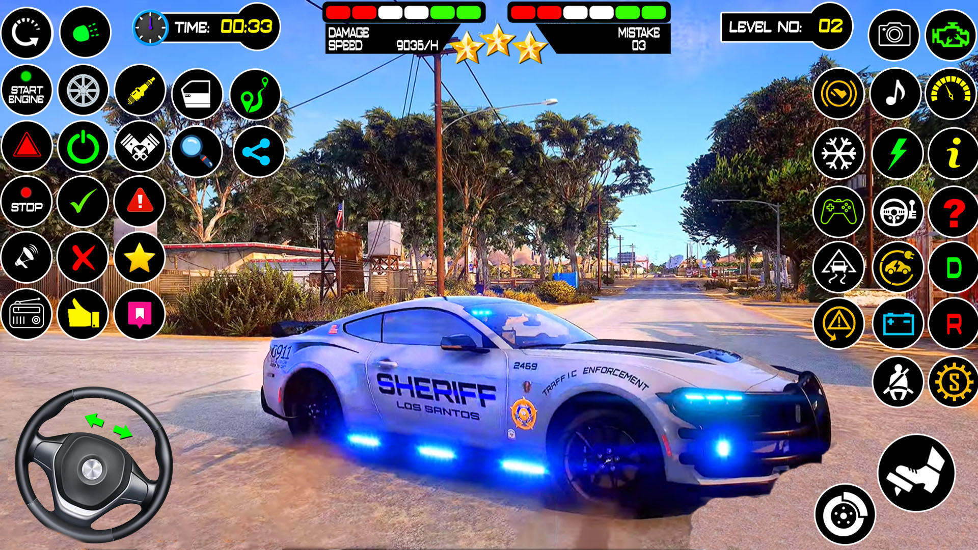 미국 경찰차 경찰 게임 게임 스크린 샷