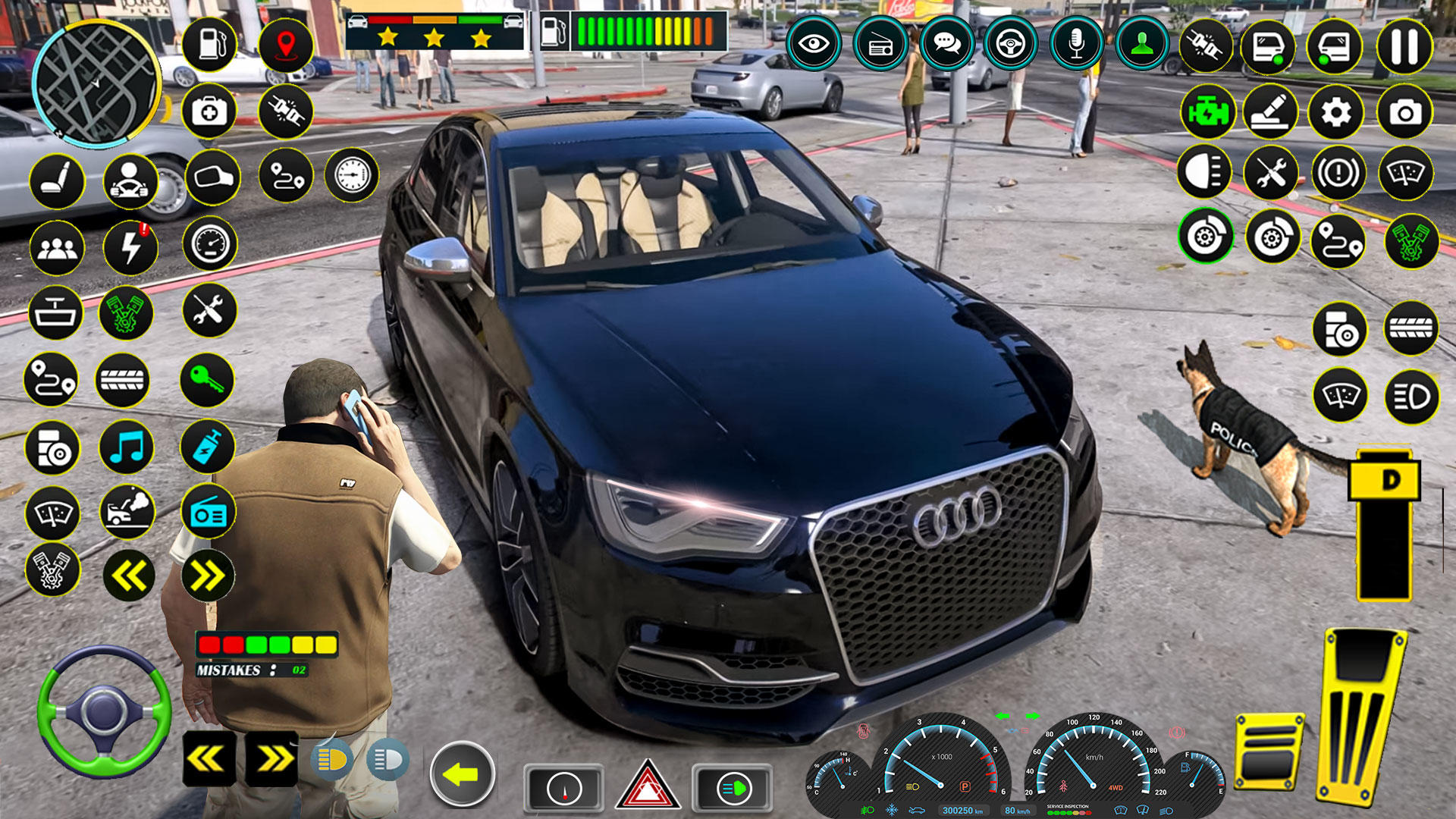 Real Driving School Car Games Game Screenshot