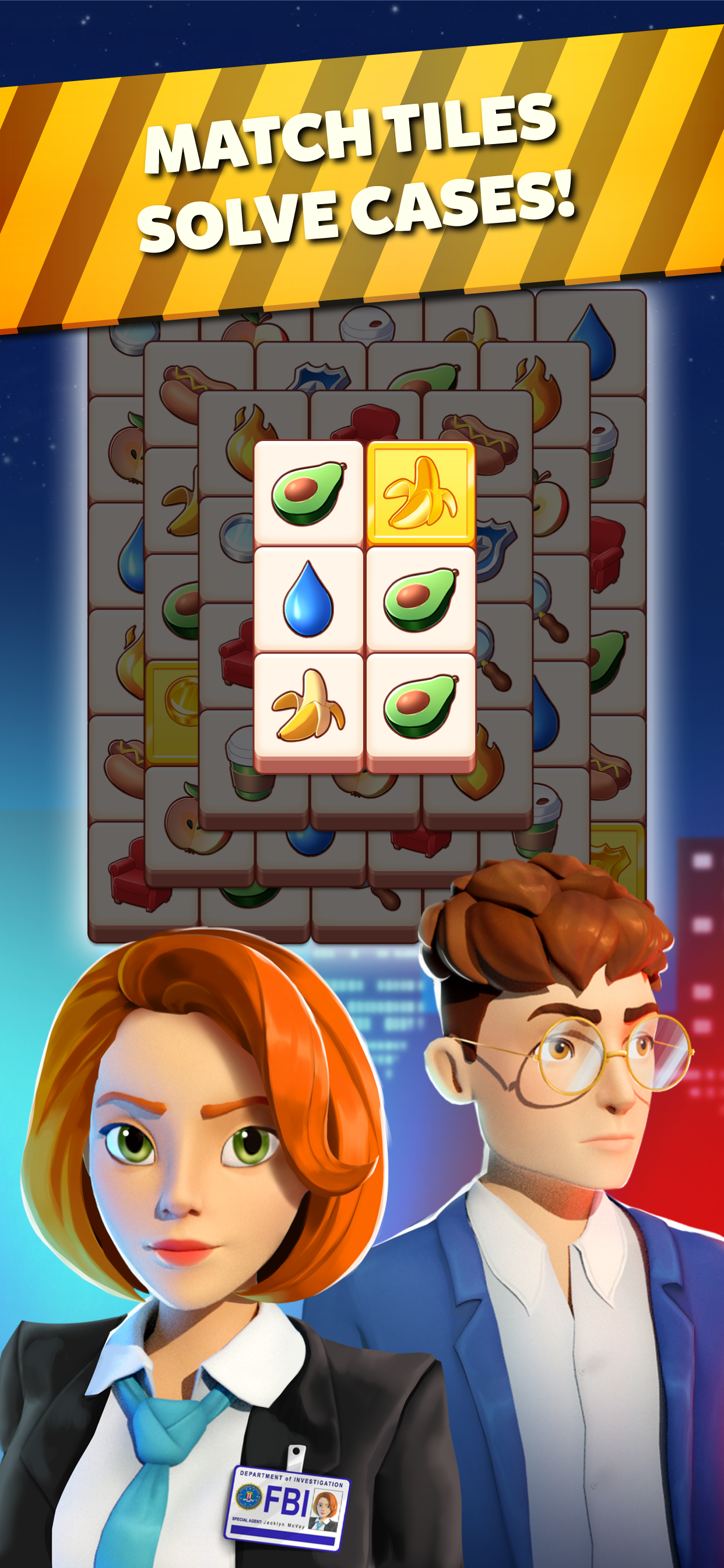 FBI Crime City: Tile Match 3 ภาพหน้าจอเกม