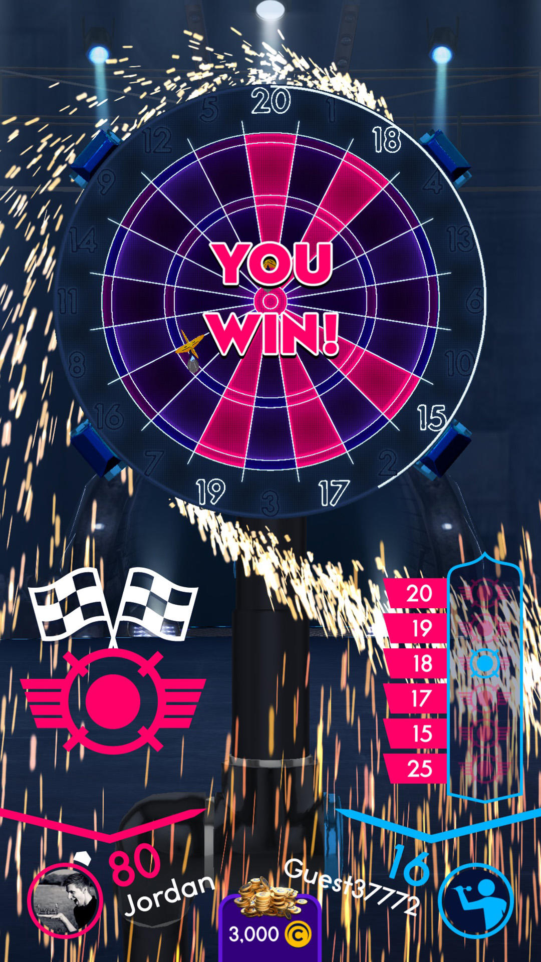 Darts of Fury Game Screenshot