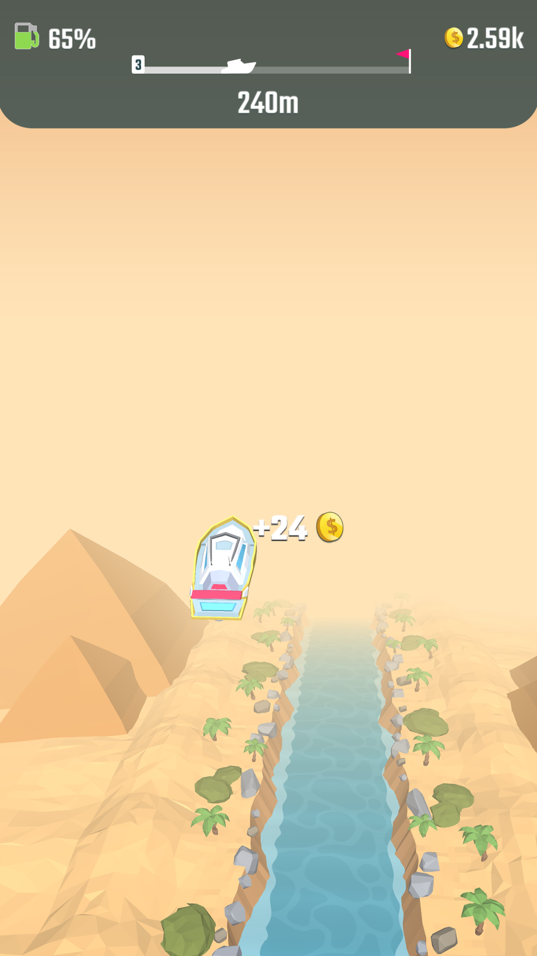 Скриншот игры Flippy Boat