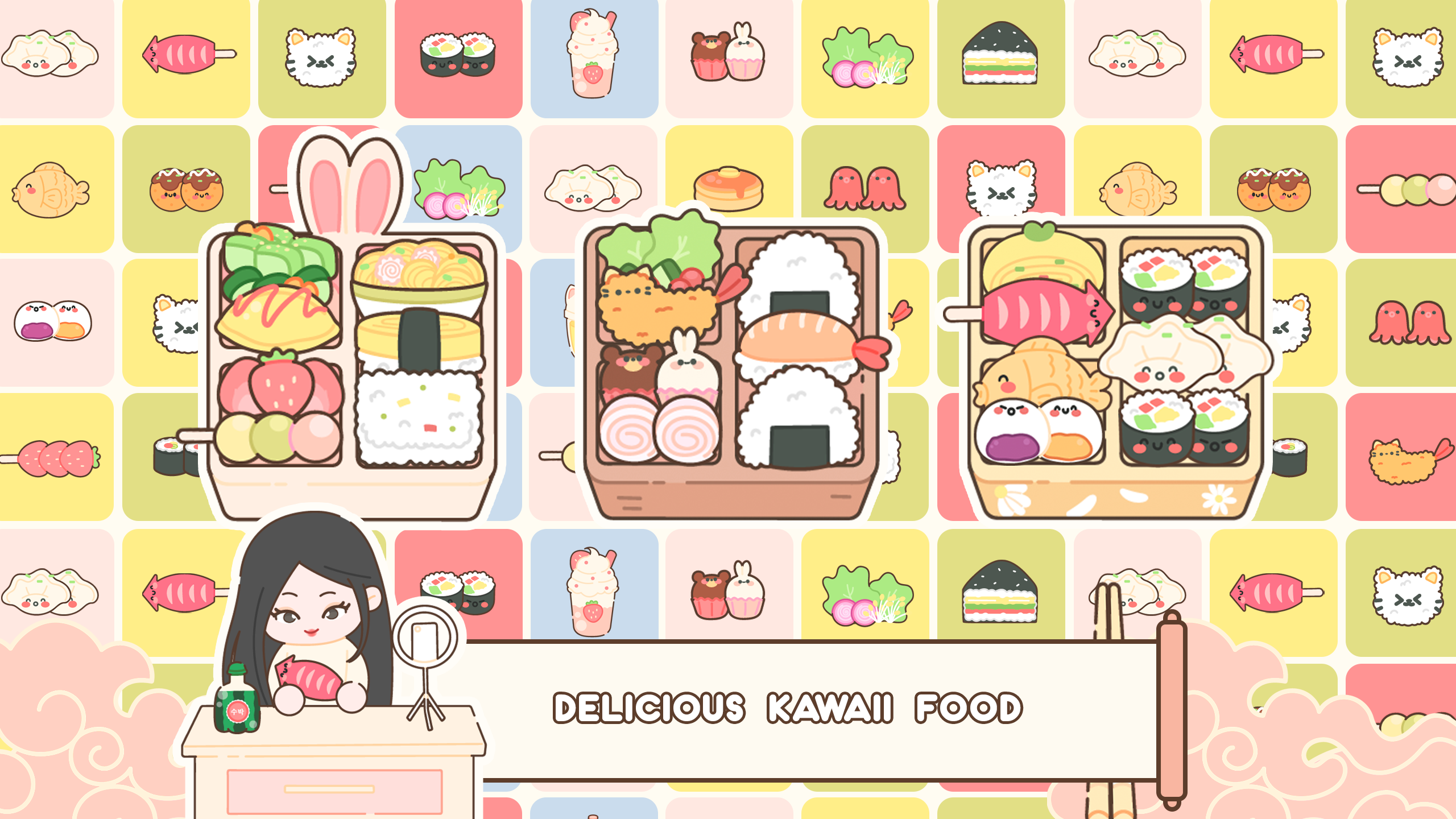 Screenshot of Kawaii Bento Friends : Cooking