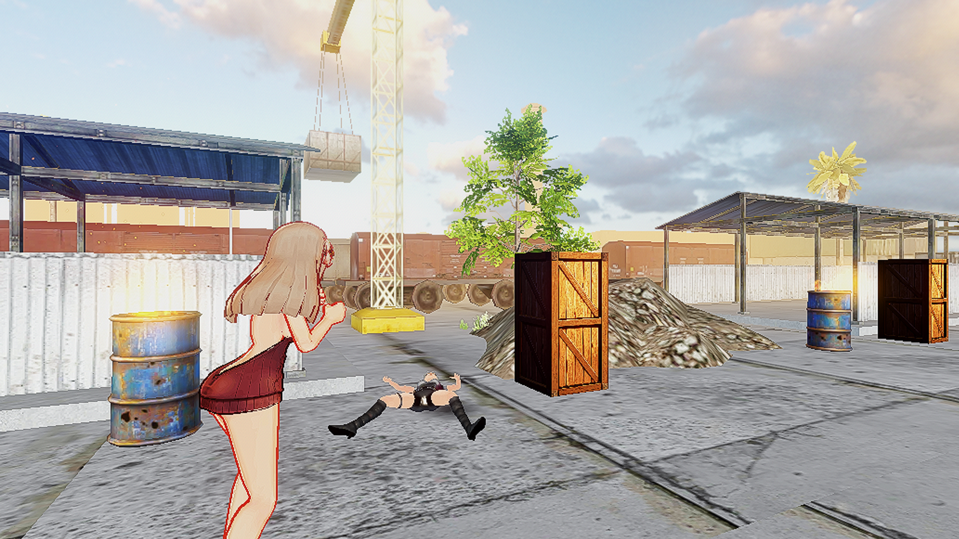 Screenshot of Anime Girls Figther