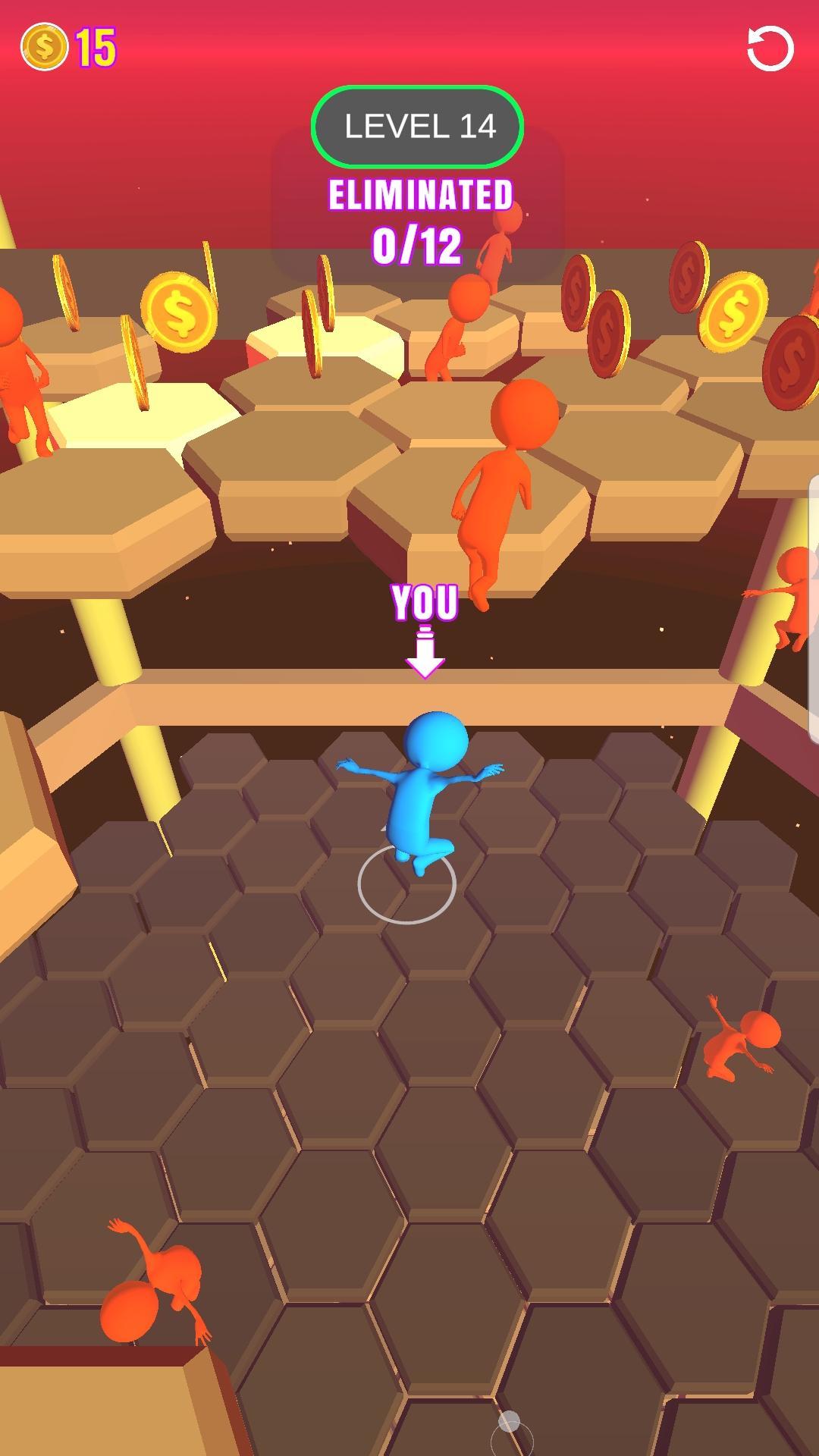 Fall Guys Hexagone Game Screenshot