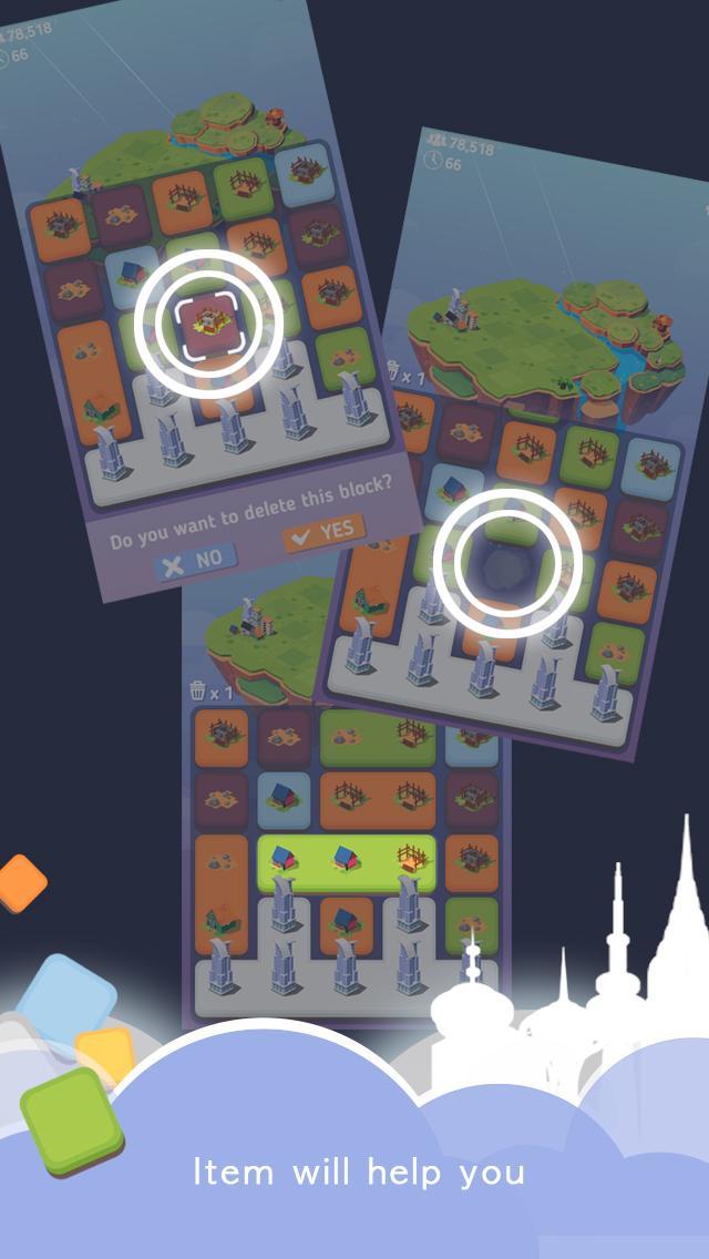Merge City Game Screenshot