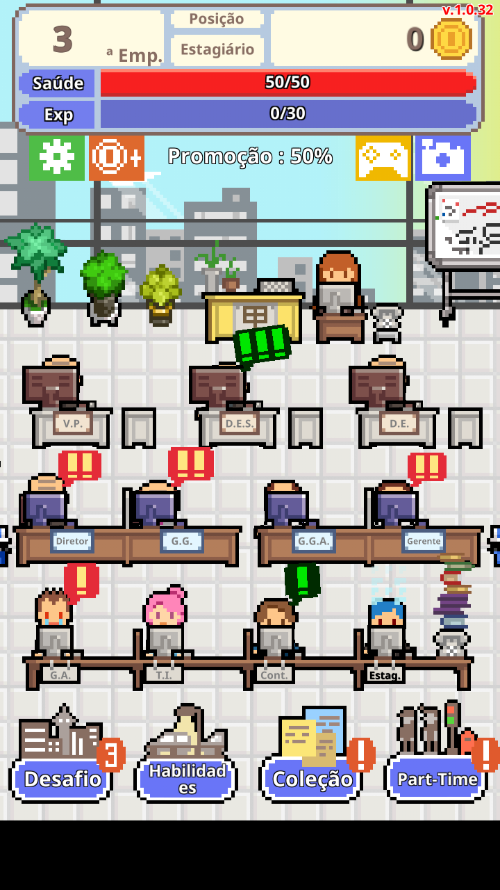 Captura de Tela do Jogo Não Sejas Despedido!