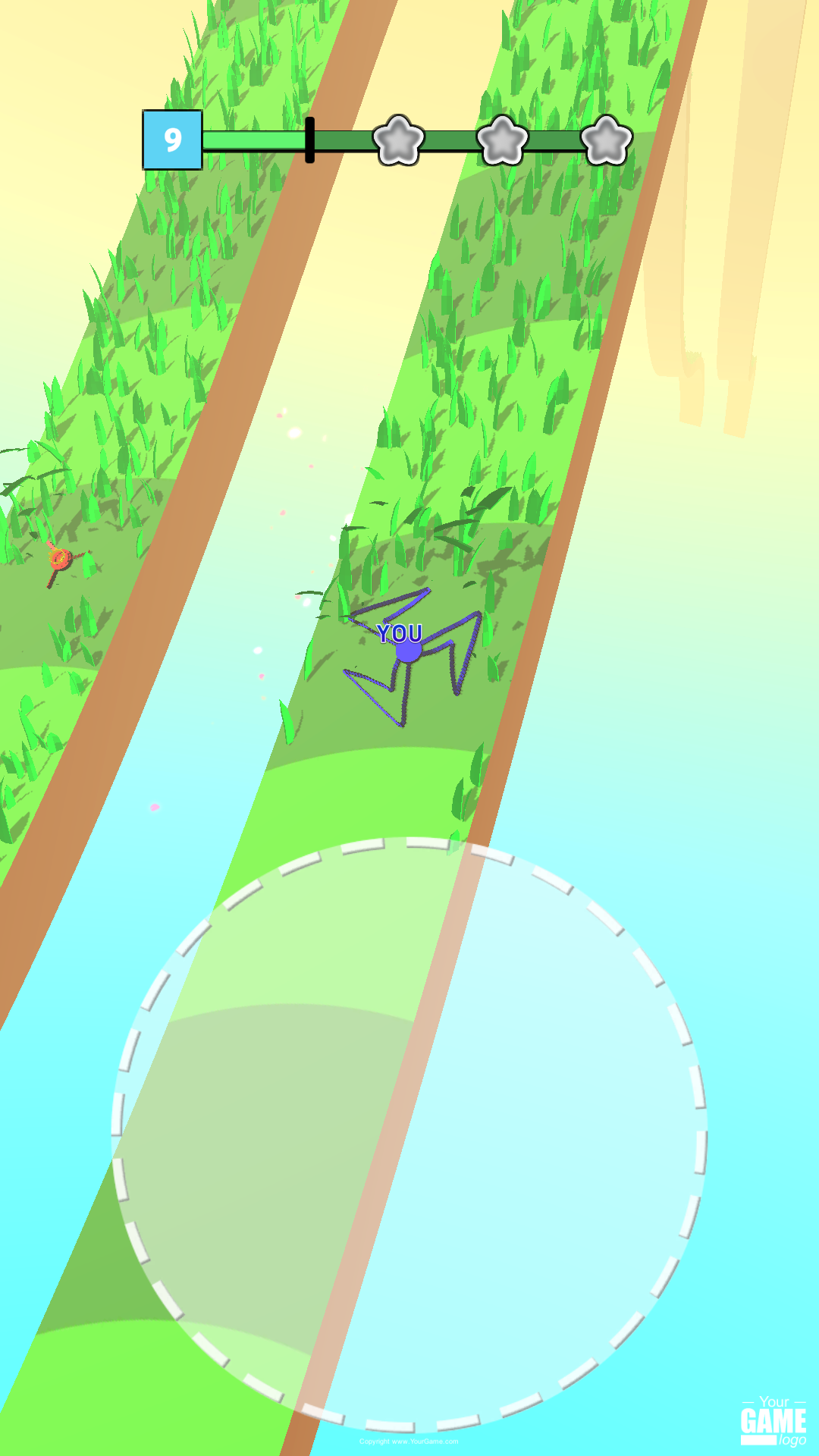Draw Grass Cutter Game Screenshot