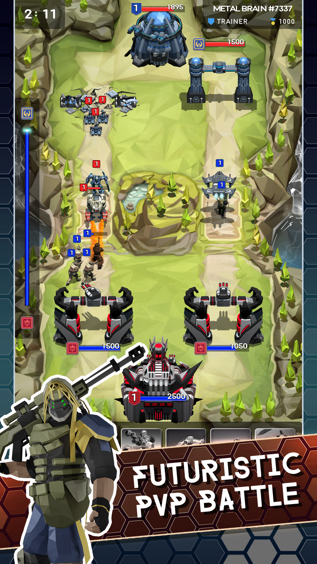 Screenshot 1 of Hexlords: Guerra Quântica 1.0.0