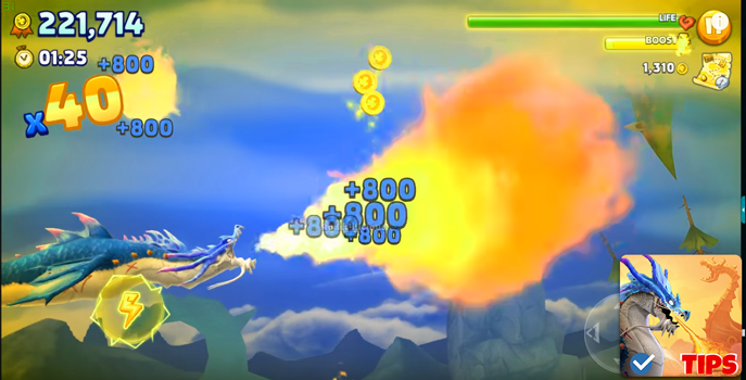 Screenshot 1 of Nueva guía hambrienta de dragón 1.0
