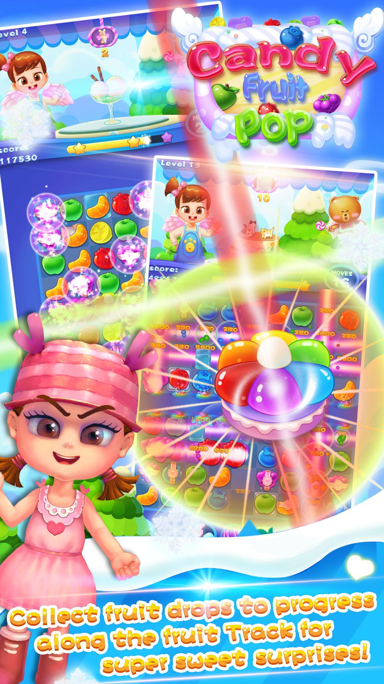 Candy Fruit Pop Game Screenshot