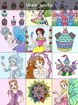 Princess coloring book Game Screenshot