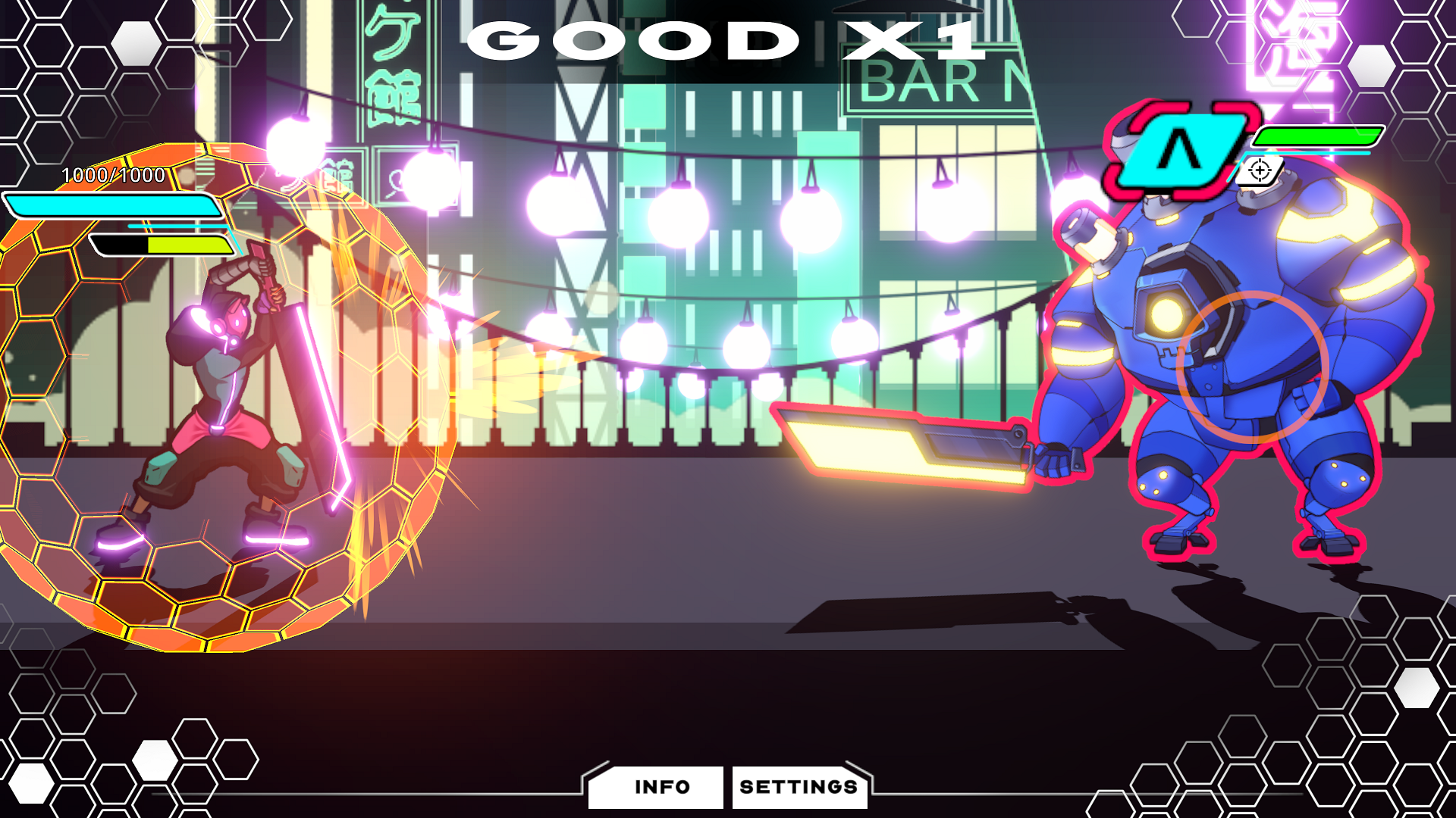 Screenshot 1 of Slay the Beat：一款帶有 roguelike 戰鬥的節奏角色扮演遊戲 0.6