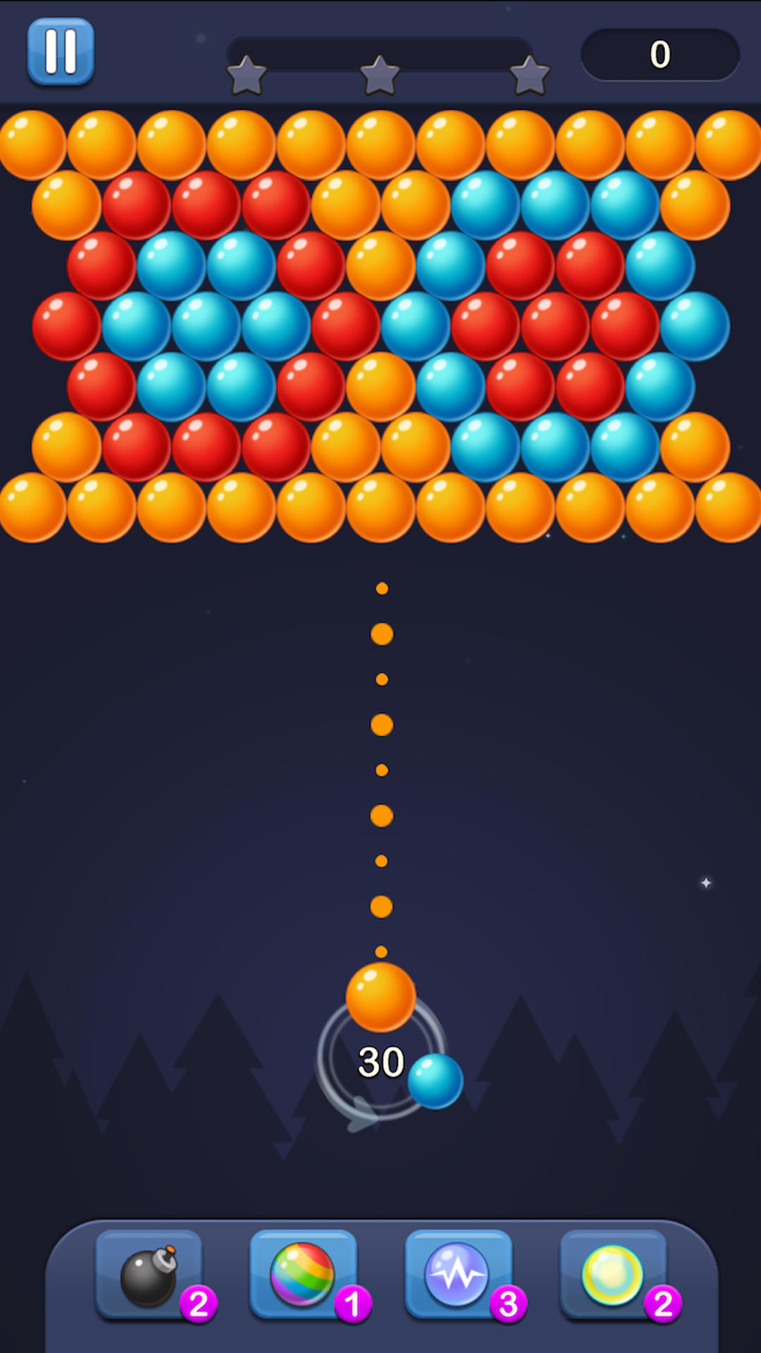 Classic Bubble Shooter Puzzle Game Screenshot